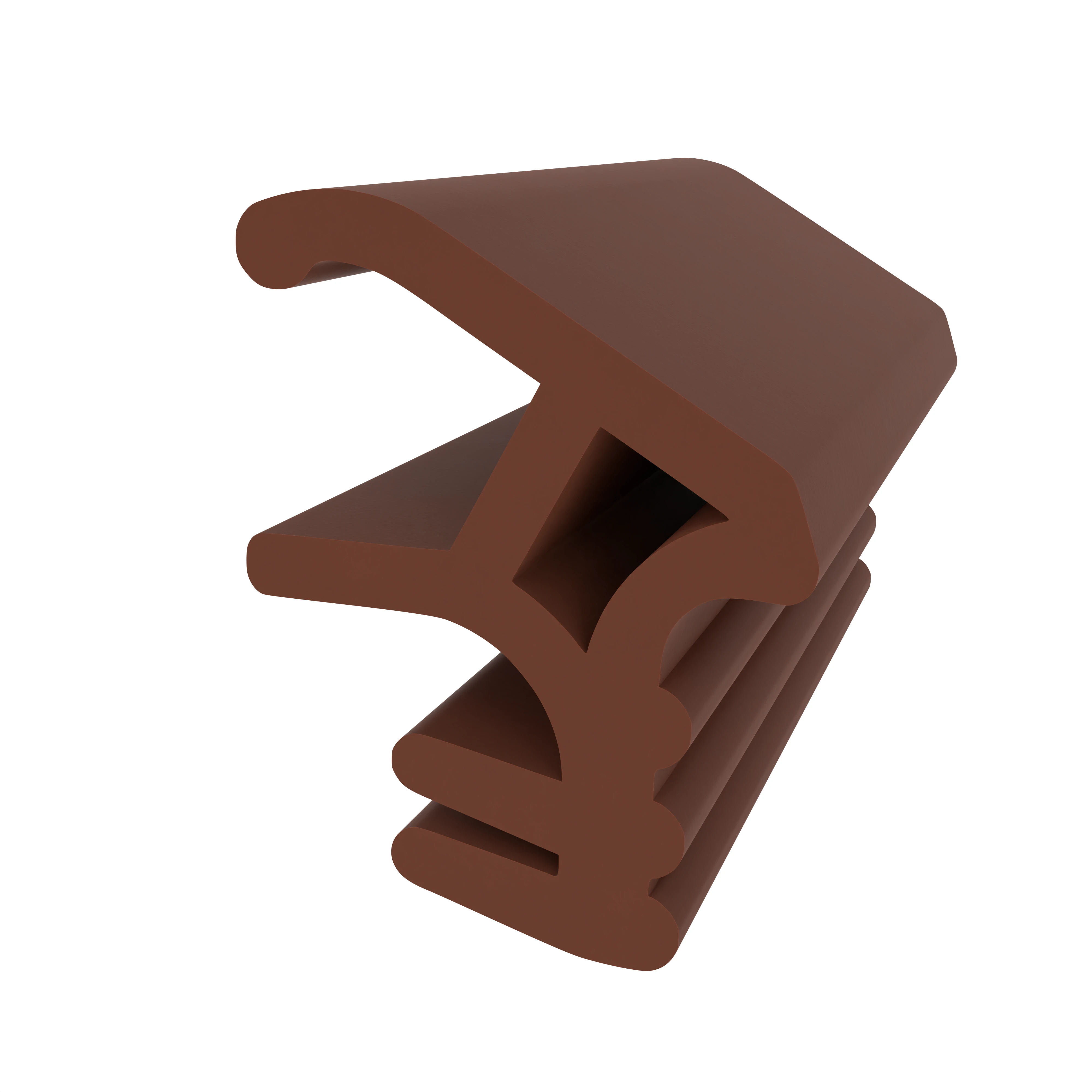 Türrahmen Dichtung - Stahlzargendichtung für Stahlzargen | 12 mm Breite | Farbe: braun