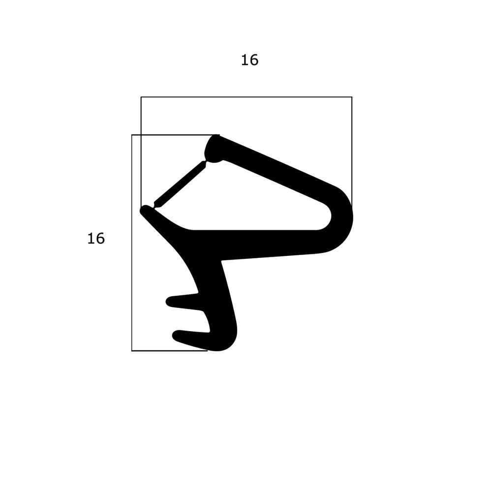 Türrahmen Dichtung - Holzzargendichtung für Haustüren | 4 - 5 mm Nutbreite | Farbe: weiß