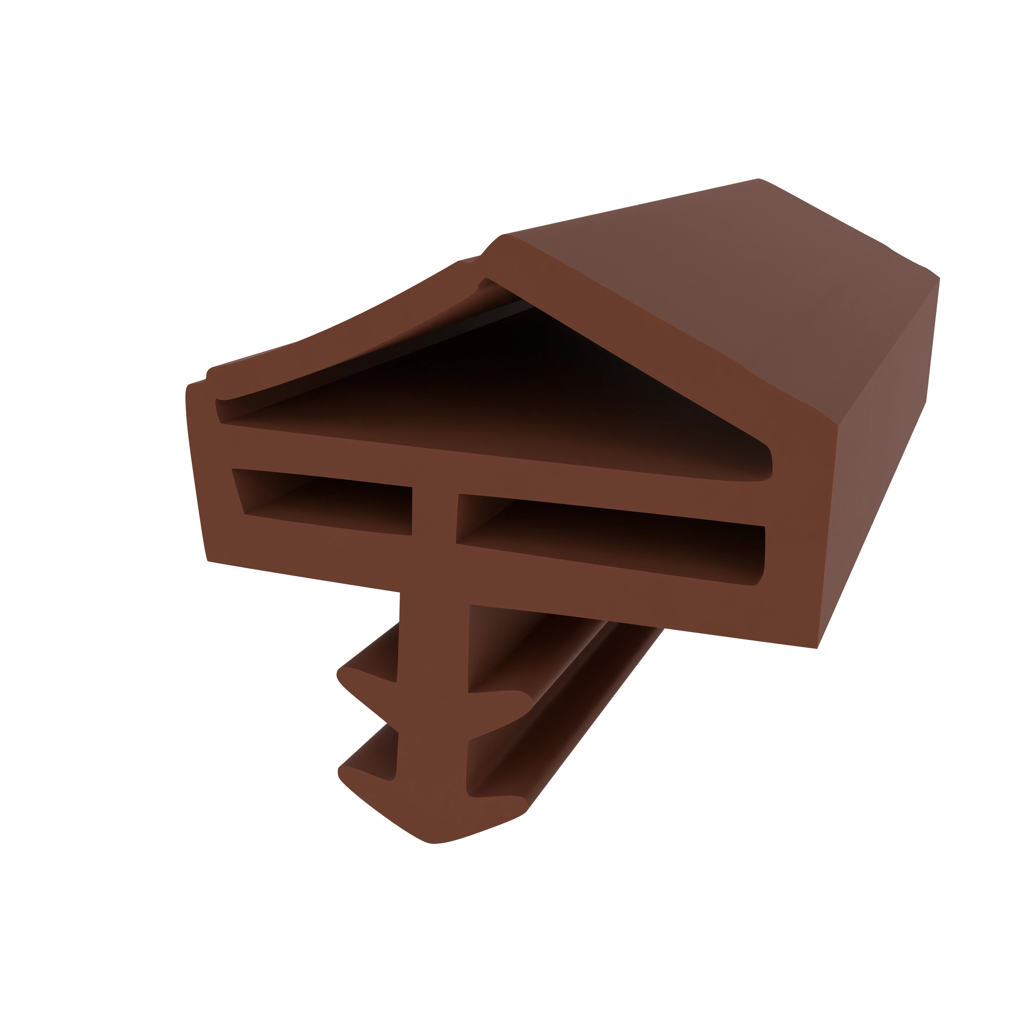 Türrahmen Dichtung - Holzzargendichtung für Zimmertüren | 14 mm Falzbreite | Farbe: braun