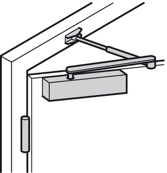 Türöffner & Türschließer - Obentürschließer Dorma TS 83 | Schließkraft: 3–6 nach EN 1154 | Farbe: silber