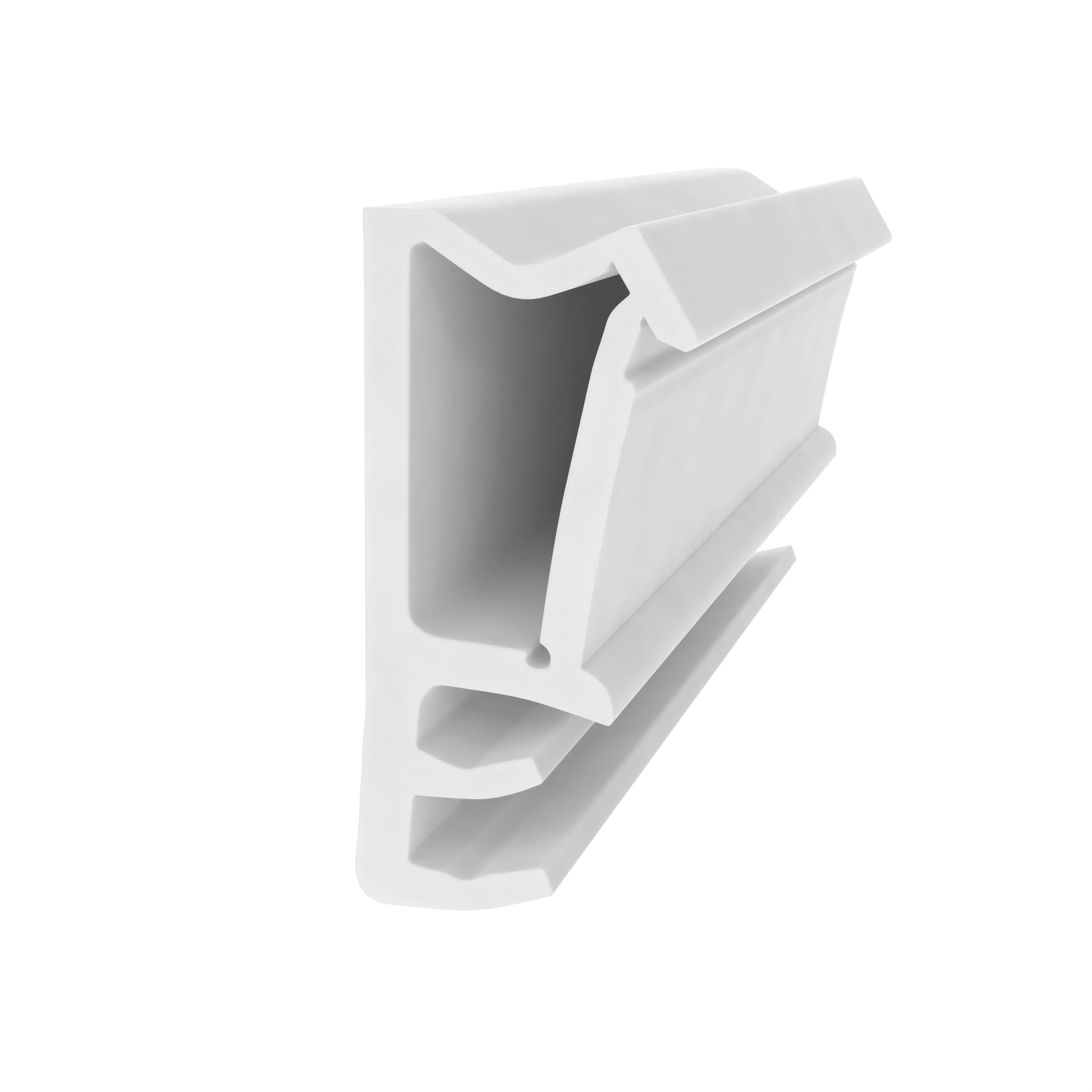 Flügelfalzdichtung für Holzelemente | 12 mm Falzhöhe | Farbe: weiß