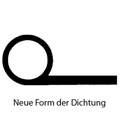 Türrahmen Dichtung - Stahlzargendichtung für Stahlrahmen | 31 mm Breite | Farbe: grau