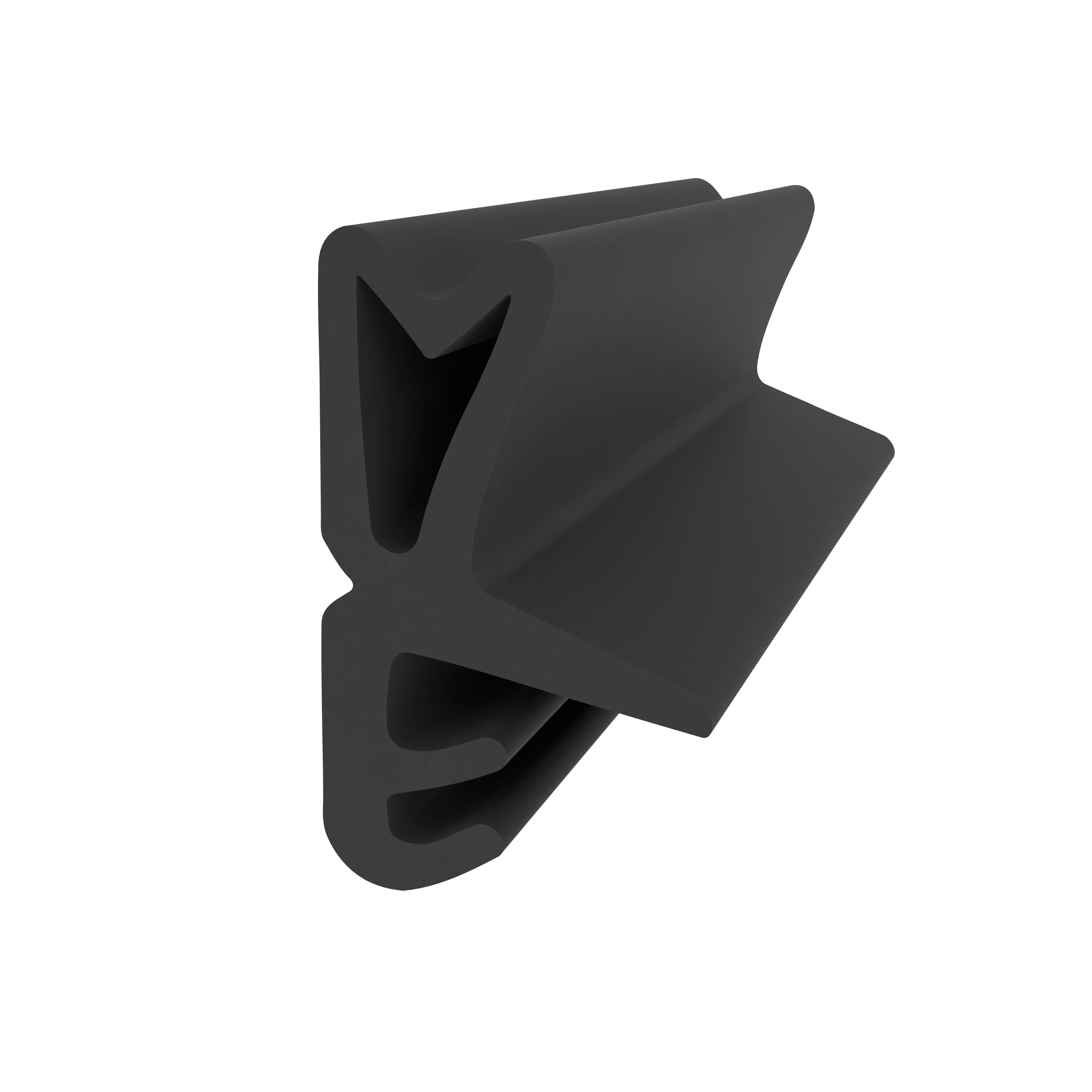 Mitteldichtung für Metall- und Alufenster | 17 mm Höhe | Farbe: schwarz