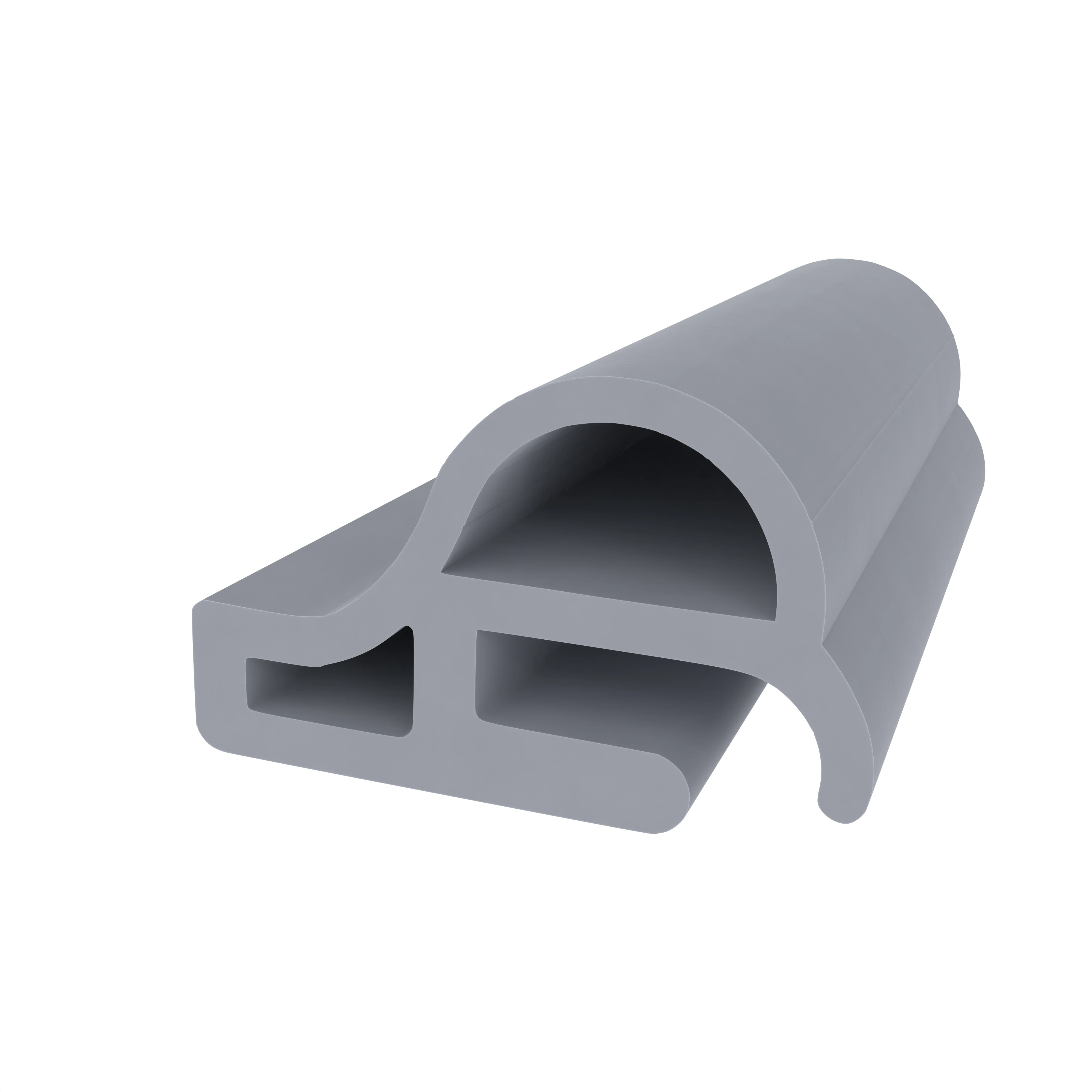 Stahlzargendichtung für Stahlrahmen | 11 mm Höhe | Farbe: grau