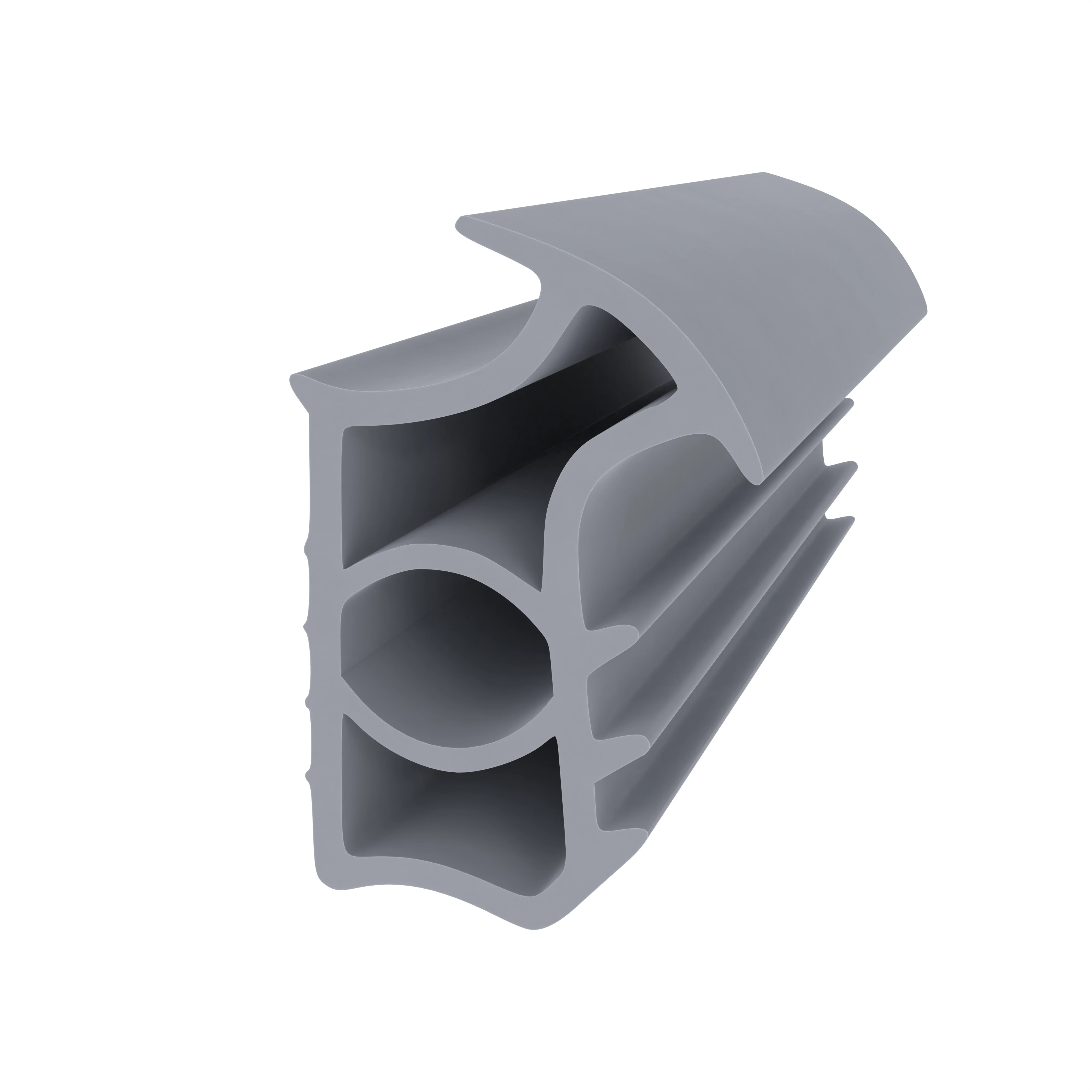 Stahlzargendichtung für Stahlrahmen | 22 mm Höhe | Farbe: grau