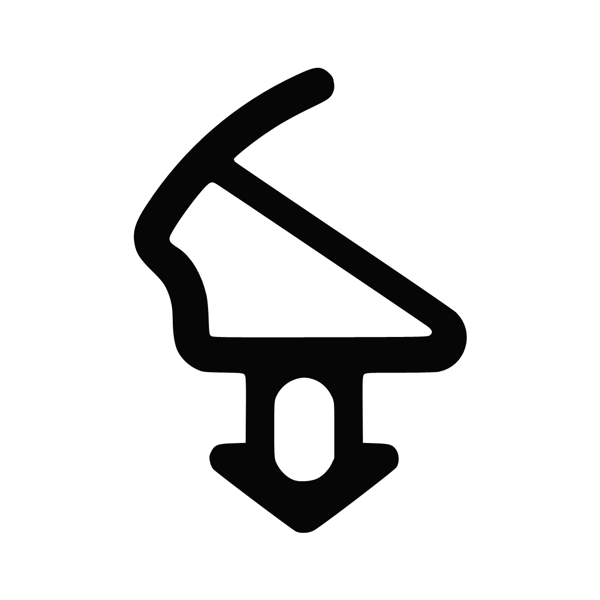 Lippendichtungen - Anschlagdichtung mit Schlauch für VEKA Fenster | 11 mm Höhe | Farbe: weiß