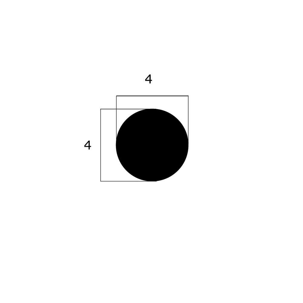 Moosgummi - Rundschnurprofil | 4 mm Durchmesser | Farbe: schwarz