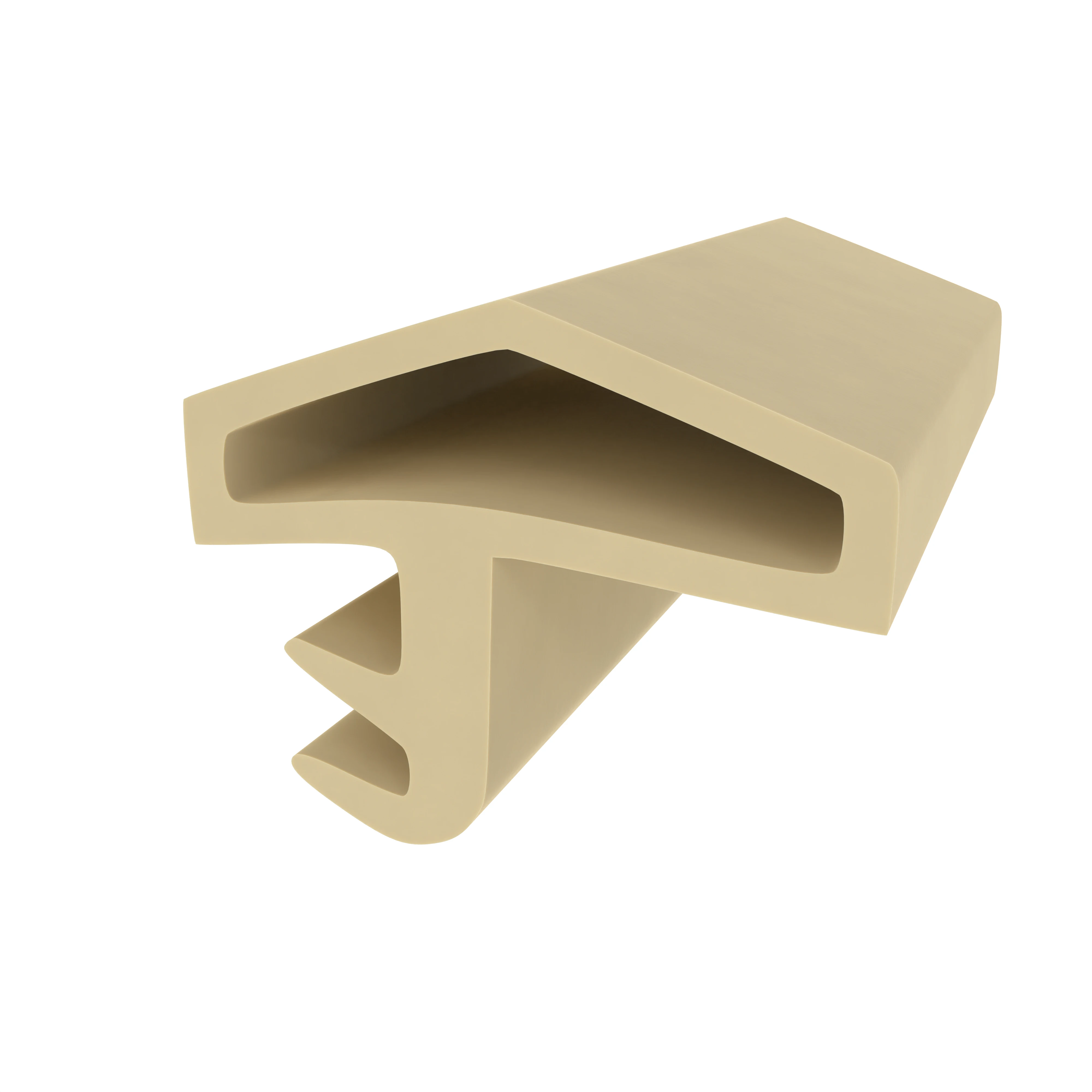 Türrahmen Dichtung - Holzzargendichtung für Haustüren | 14 mm Falzbreite | Farbe: beige