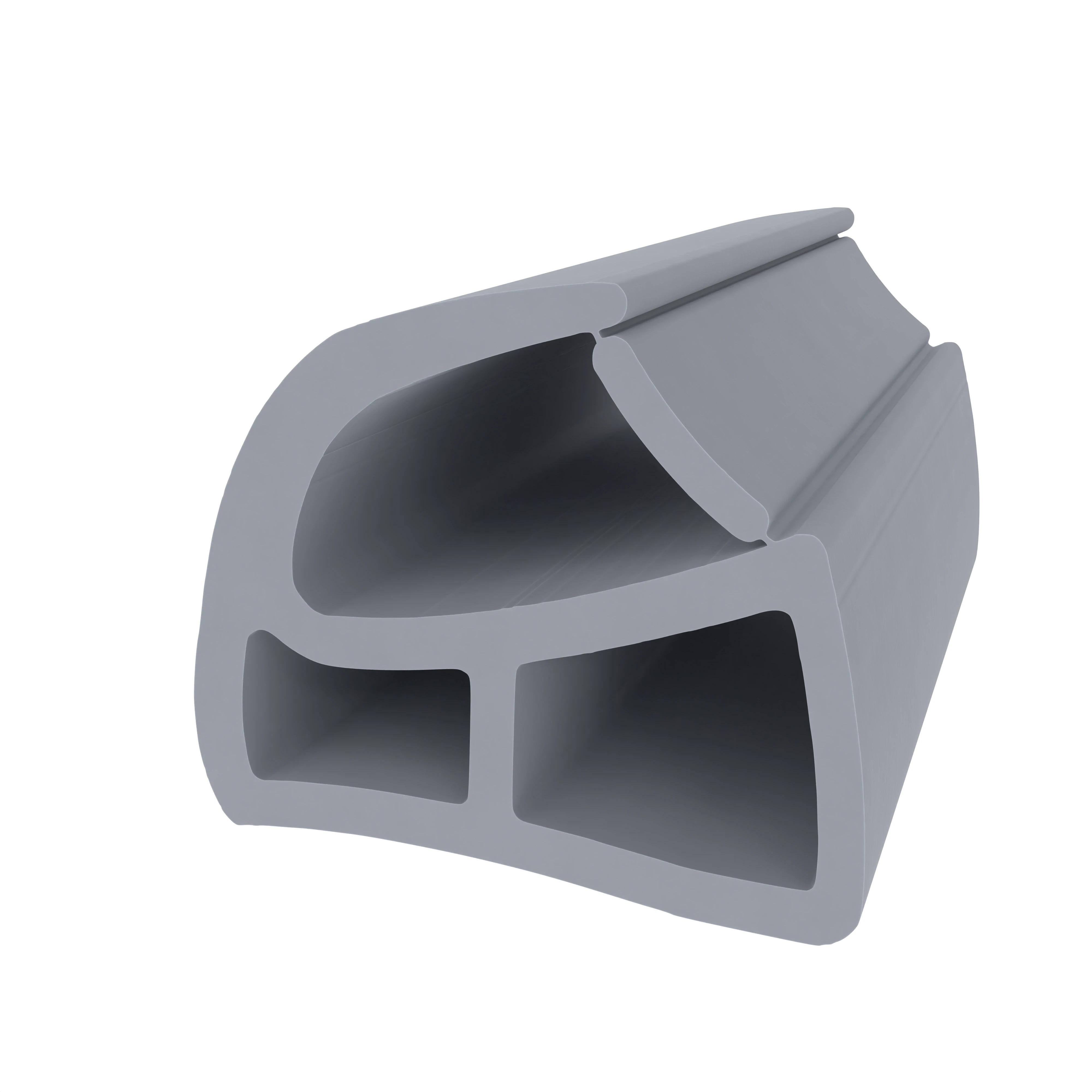Türrahmen Dichtung - Stahlzargendichtung für Stahltüren | 17 mm Breite | Farbe: grau