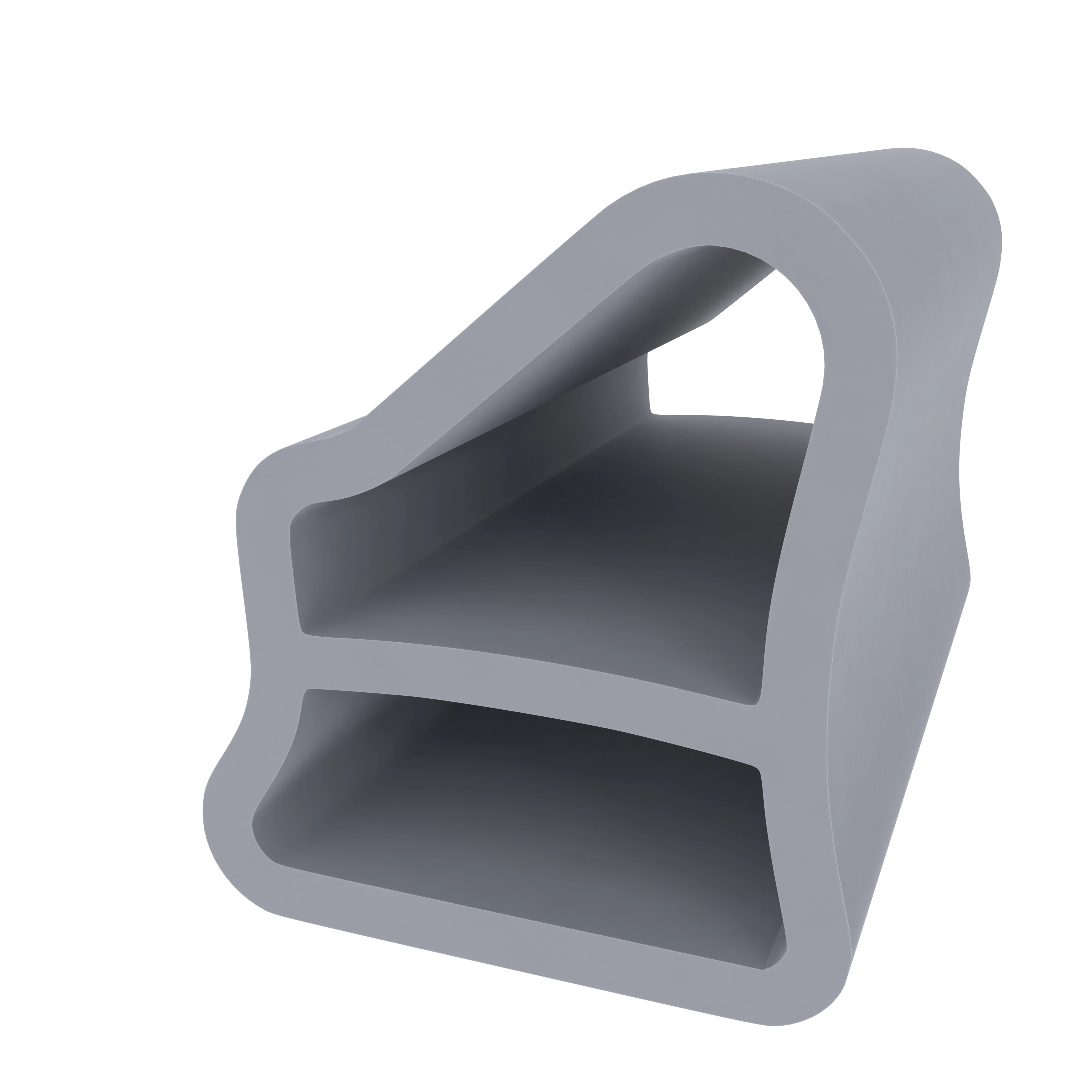 Türrahmen Dichtung - Stahlzargendichtung für Stahlzargen | 14 mm Breite | Farbe: grau