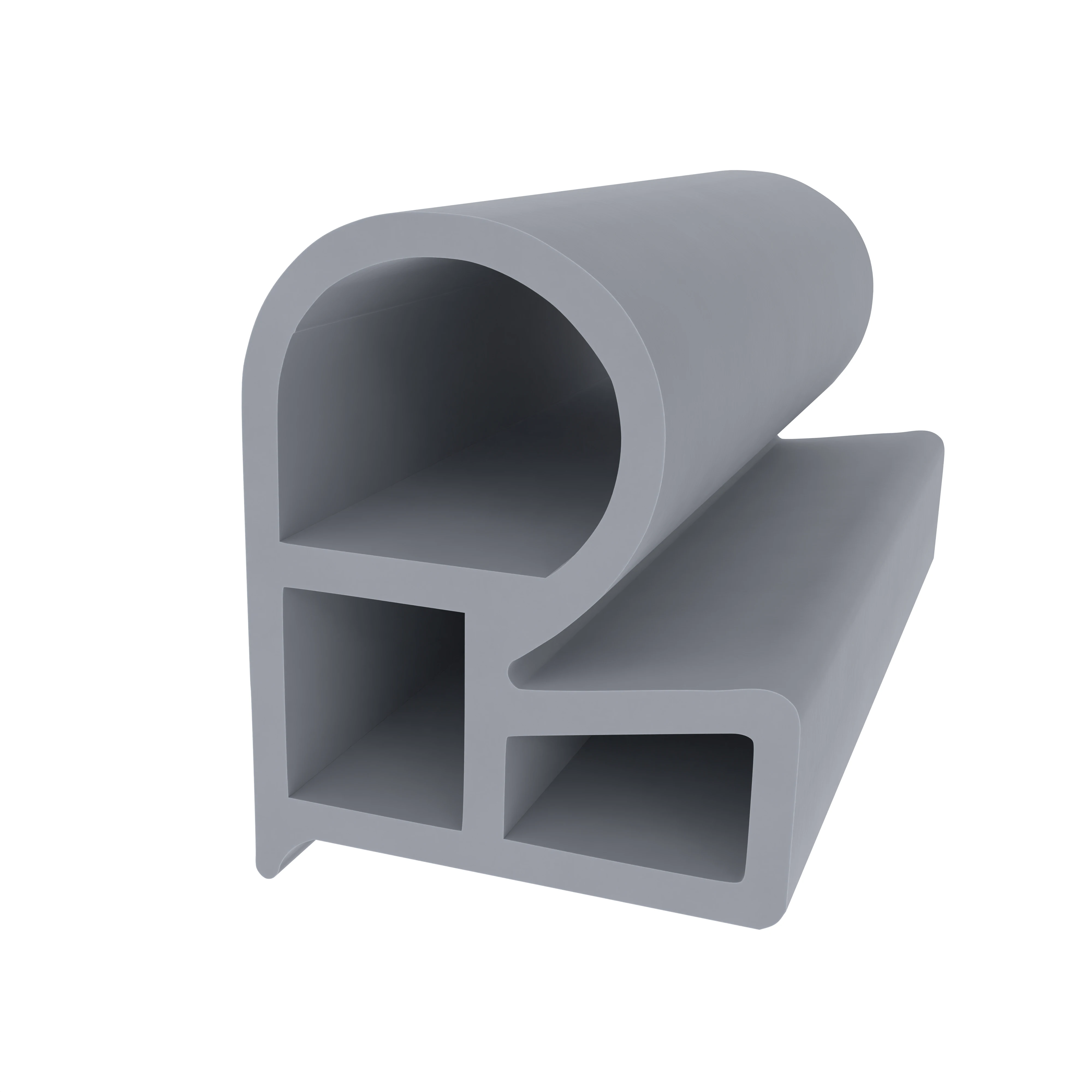 Stahlzargendichtung für Stahlrahmen | 15,5 mm Breite | Farbe: grau