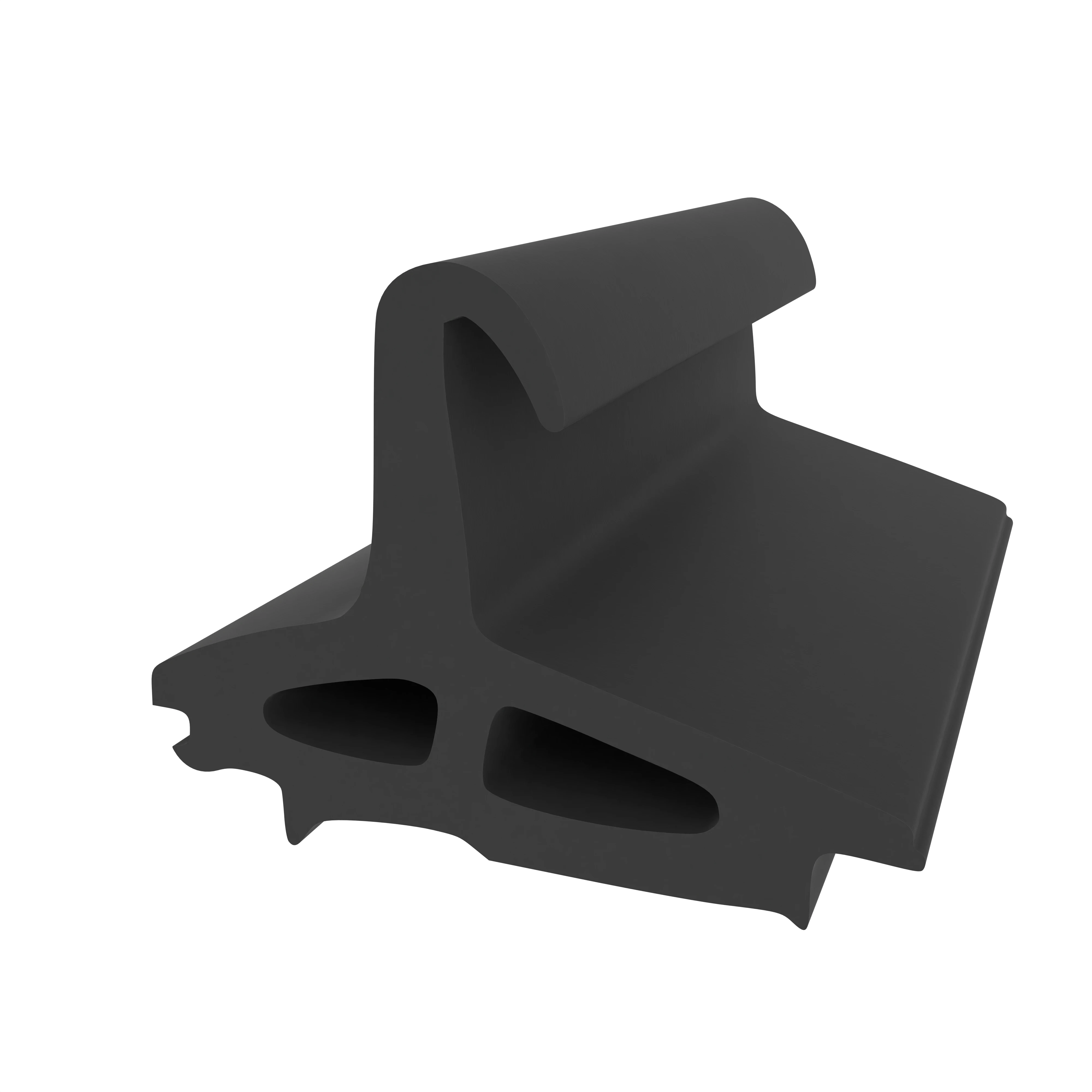 Mitteldichtung für Metall- und Alufenster | 19 mm Höhe | Farbe: schwarz