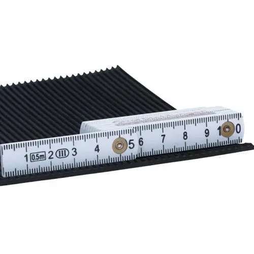 Anti-Vibrationsmatten - Feinriefenmatte | Dicke: 3 mm | Farbe: Schwarz