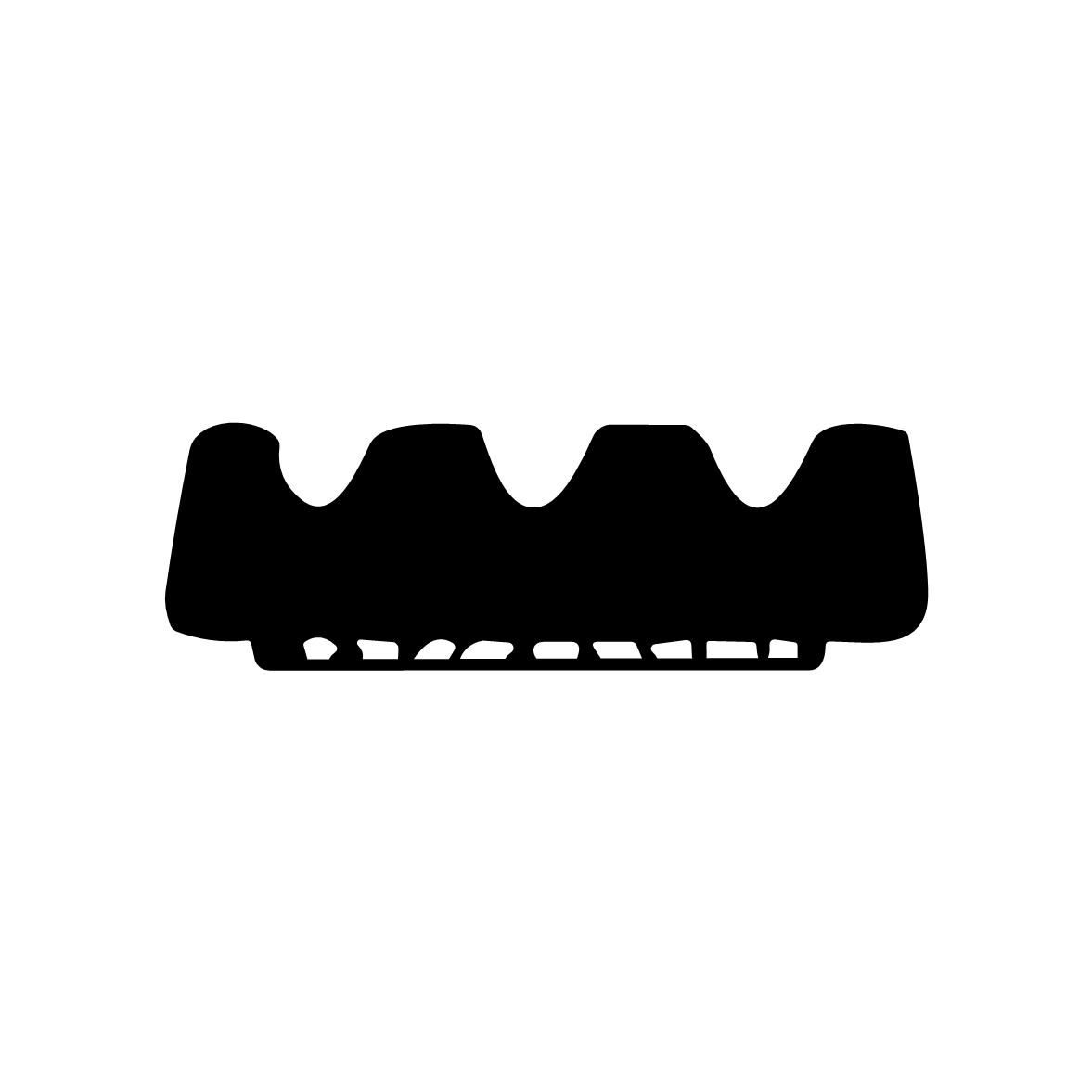 Türdichtung selbstklebend - Klebedichtung mit K-Profil | Spaltbreite: 2 – 3 mm | Farbe: weiß