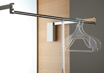 Wohnraumlösungen - Garderobenlift für Schränke | Ausführung: mit integrierter Dämpfung | Breite: 560 - 950 mm