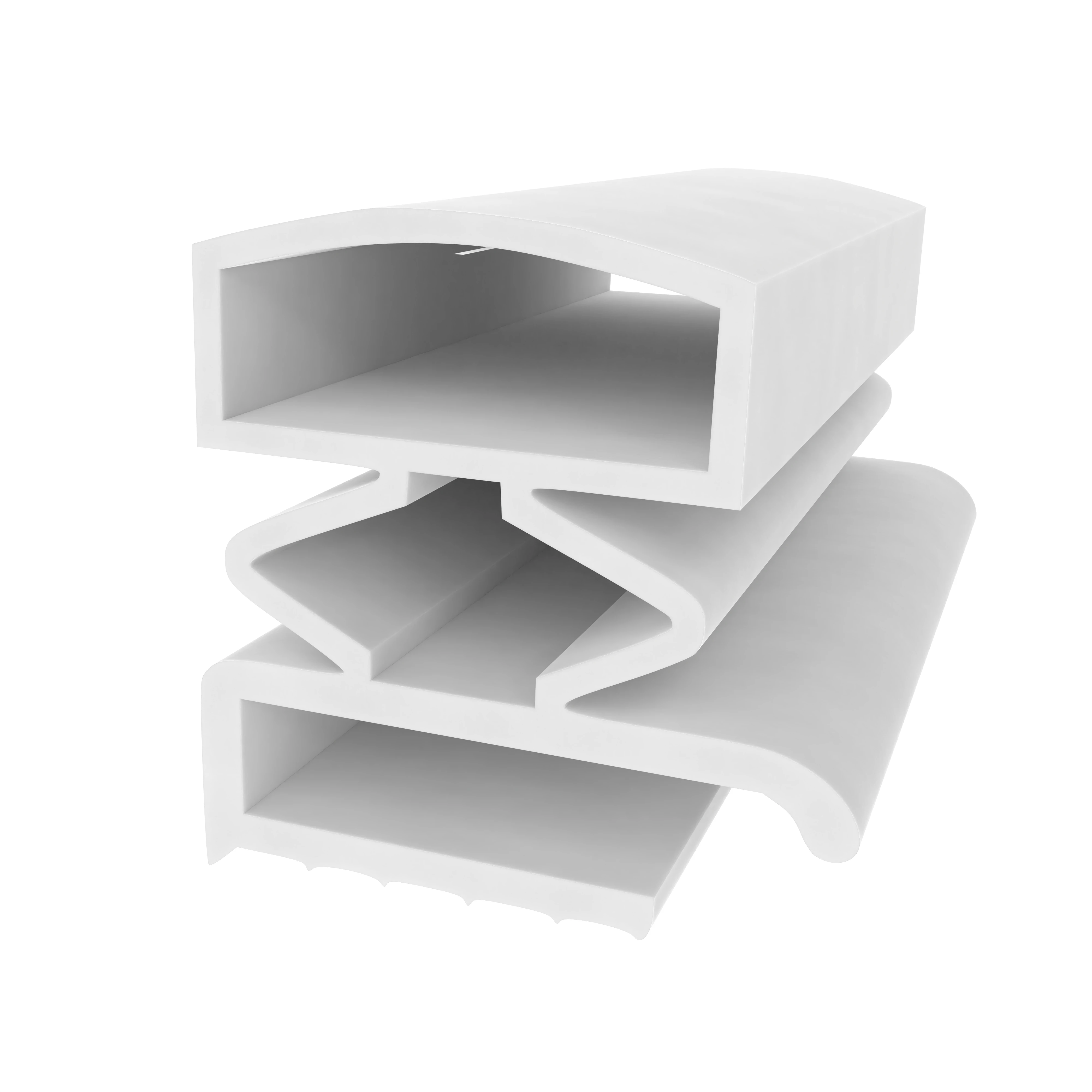 Zum Schrauben - Kühlschrankdichtungsrahmen | Höhe: 16,5 mm | Farbe: weiß