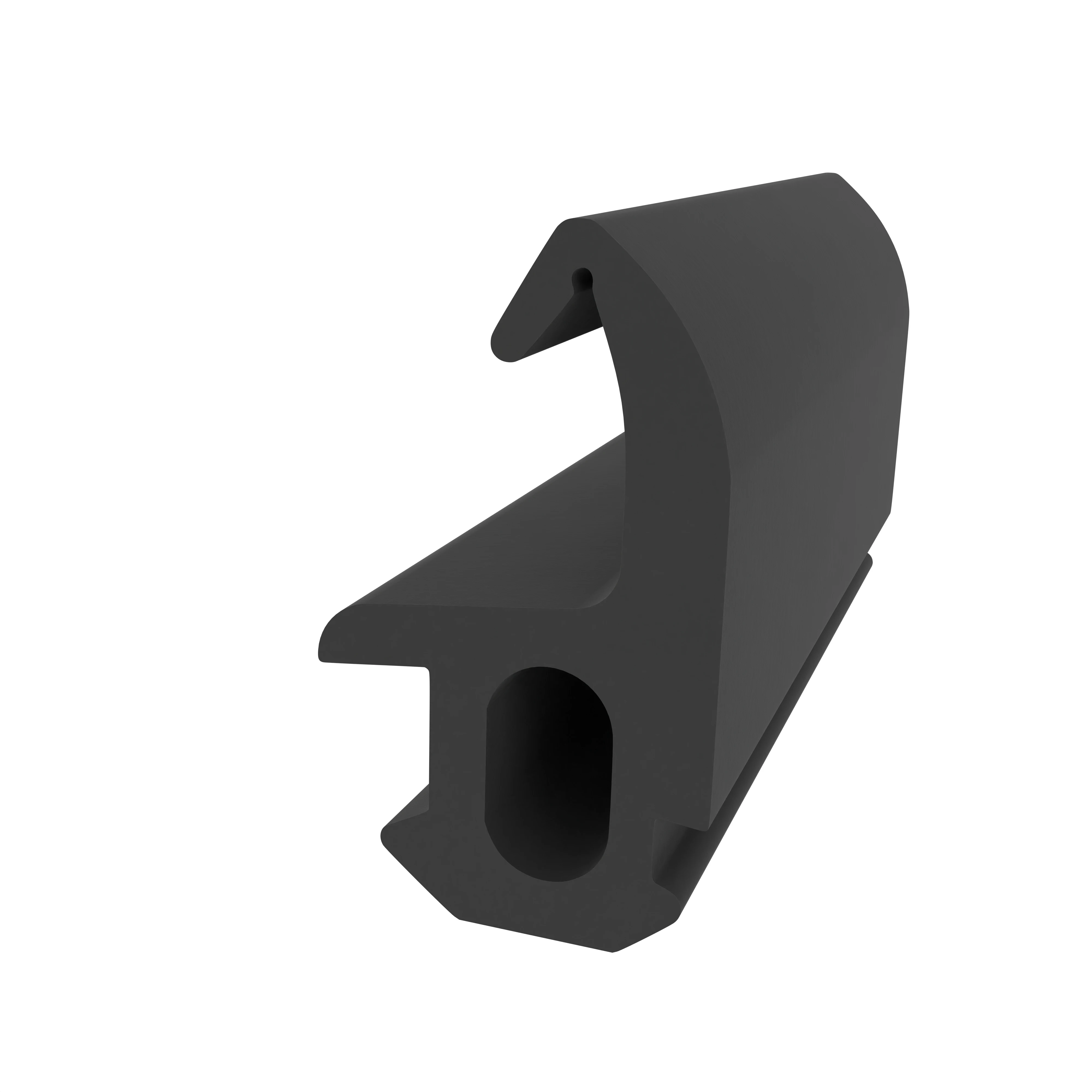 Mitteldichtung für Alu-oder Metallfenster | 21,9 mm Höhe | Farbe: schwarz 