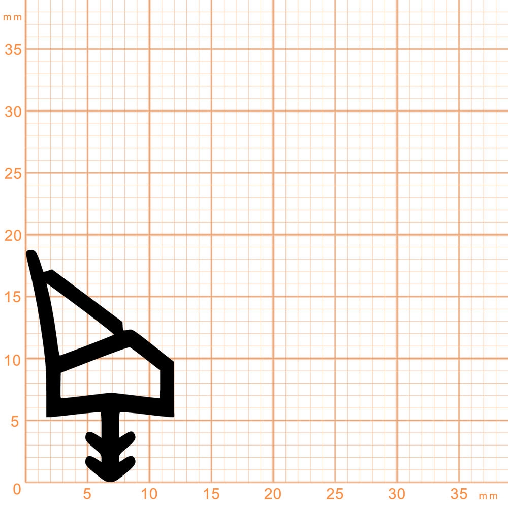 Türrahmen Dichtung - Holzzargendichtung für Holztüren | 12 mm Falzbreite | Farbe: weiß