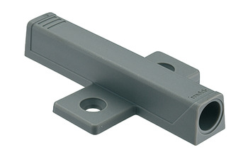 Zubehör Möbeltüren - Blum Kreuzmontageplatte für Druckschnäpper | Tip-On Langversion | Farbe: platingrau