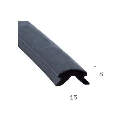 Stoßstangendichtungen - Stoßstangendichtung für Fahrzeuge | Höhe: 8 mm | Farbe: schwarz