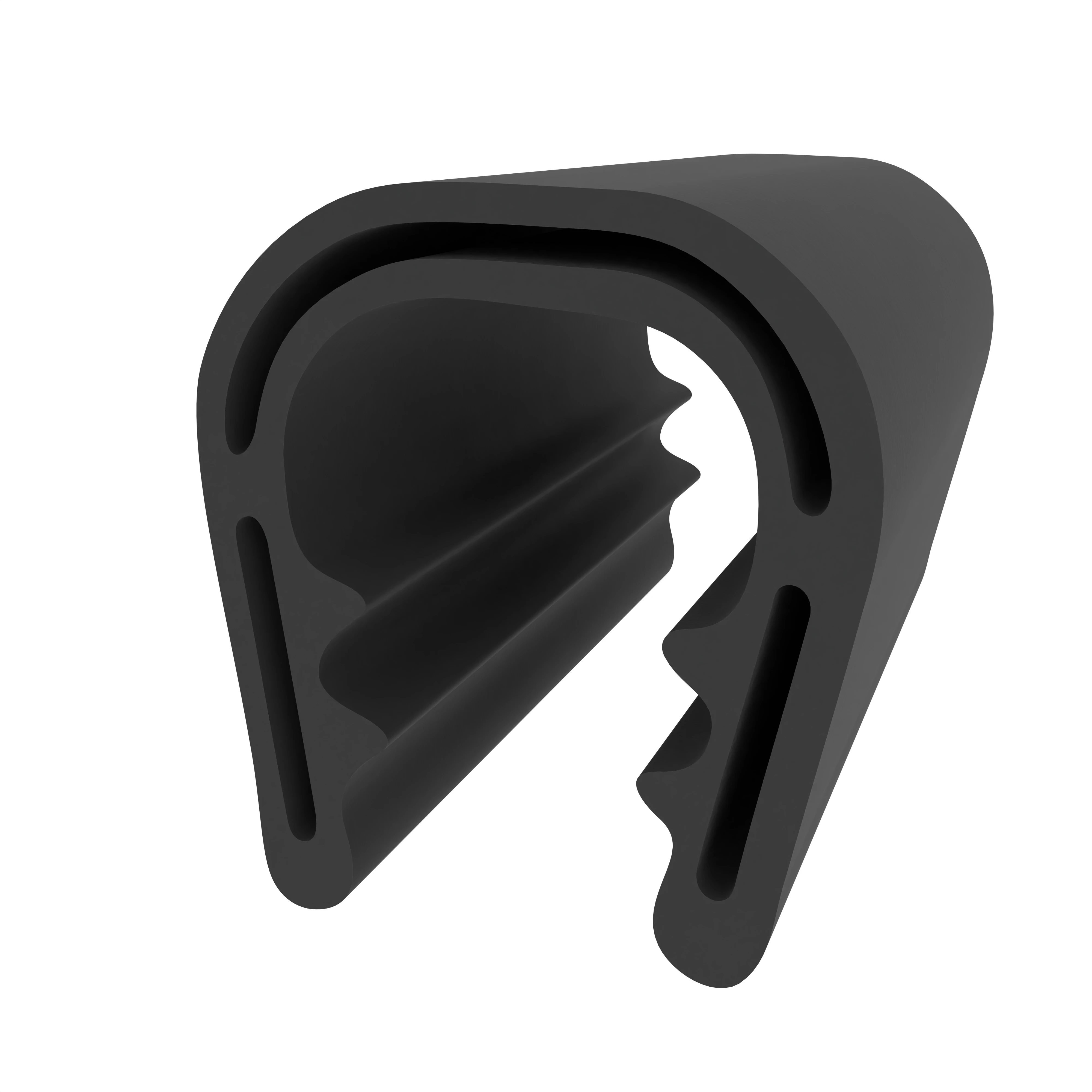 Kantenschutz - Kantenschutzprofil | Klemmbereich 8 - 10 mm | Farbe: schwarz