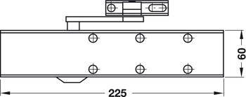 Türöffner & Türschließer - Obentürschließer Dorma TS 73V | Schließkraft: 2–4 nach EN 1154 | Farbe: silber