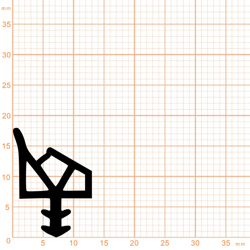 Türrahmen Dichtung - Holzzargendichtung für Haustüren | 4 mm Nutbreite | Farbe: grau