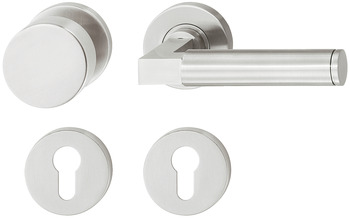 Türdrücker - Türdrücker-Garnitur mit Profilzylinder | Modell: Startec PDH3107 | Ausführung: DIN rechts