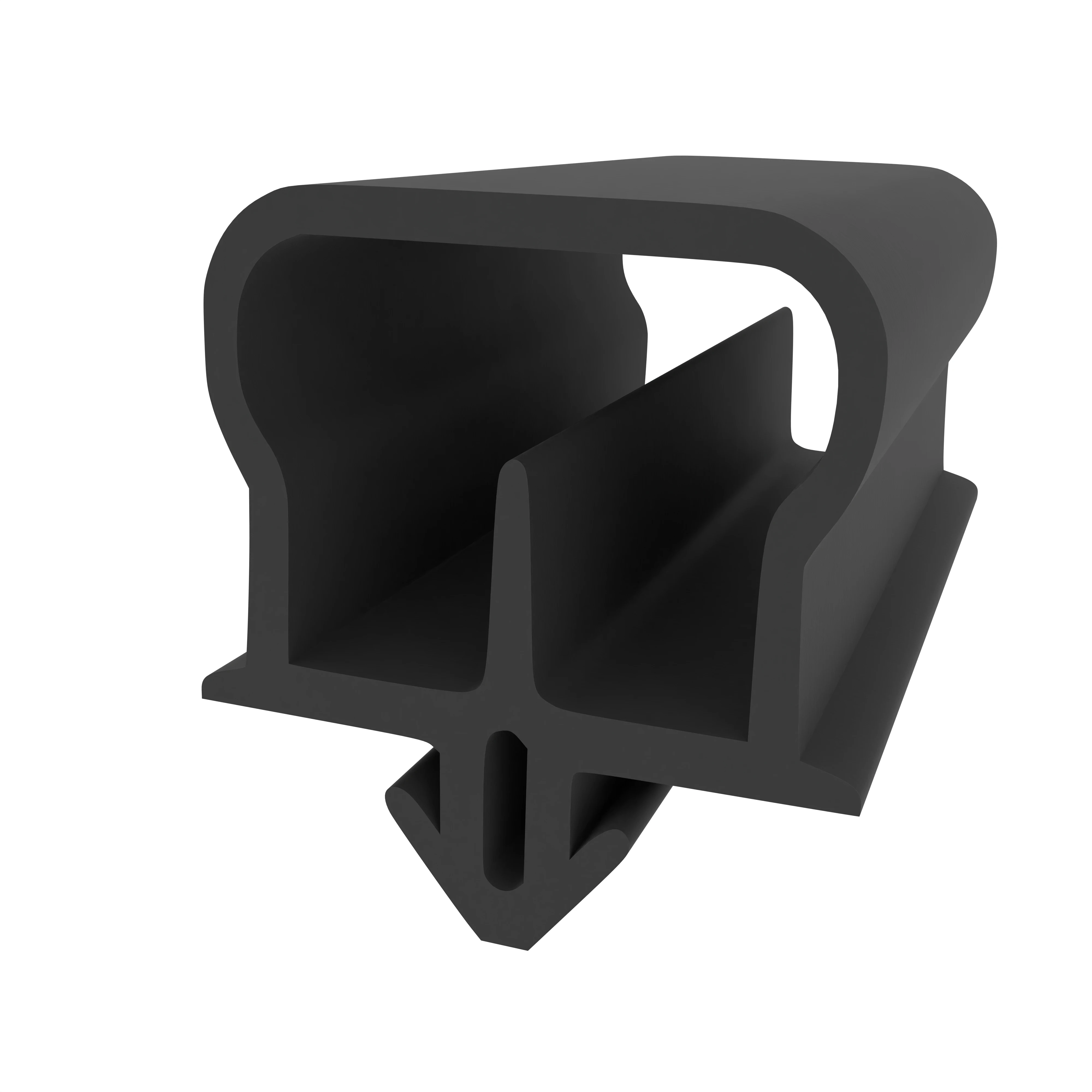 Kühlschrankdichtungen - Kühlschrankdichtungsrahmen | Höhe: 24 mm | Farbe: schwarz