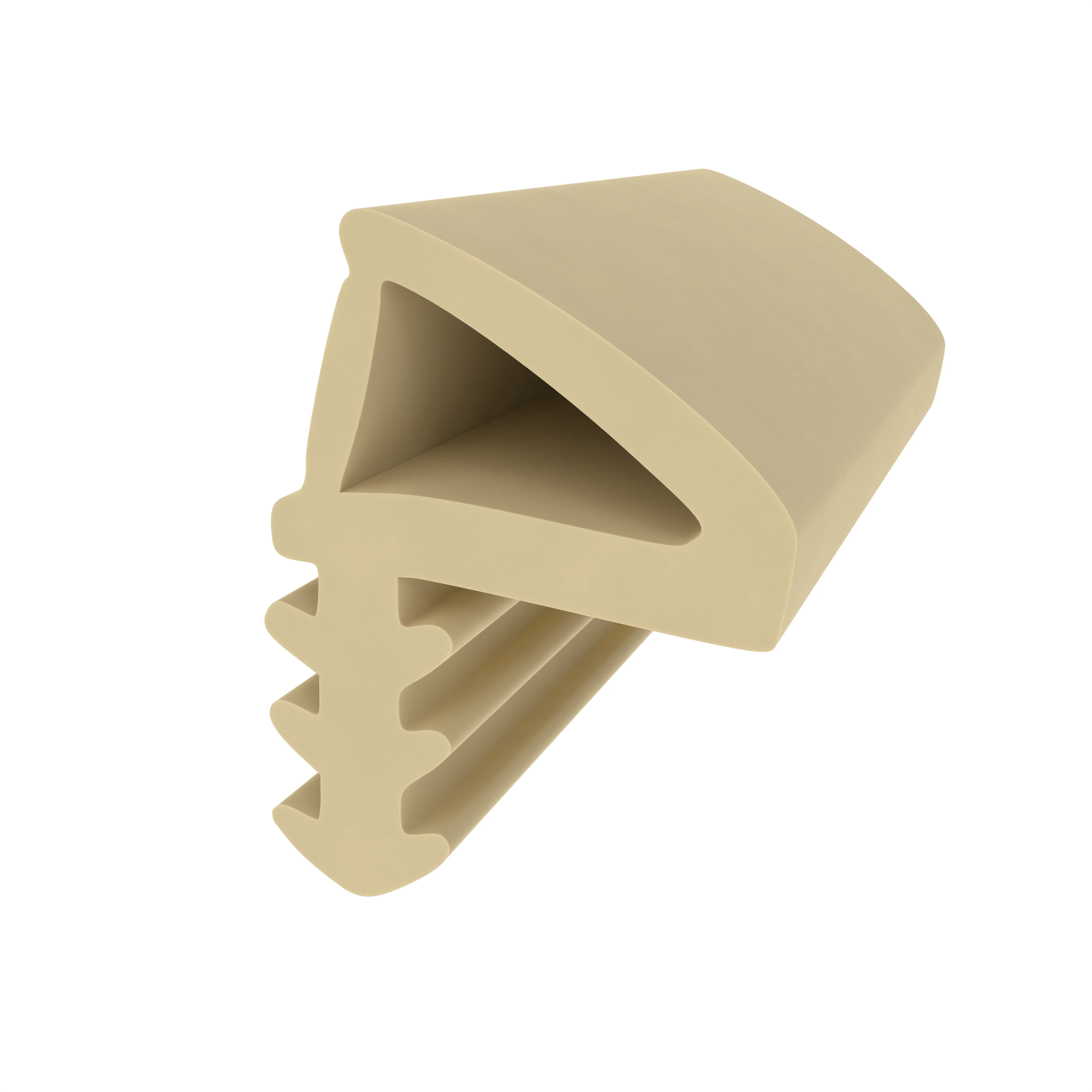 Türrahmen Dichtung - Holzzargendichtung für Zimmertüren | 9 mm Falzhöhe | Farbe: beige