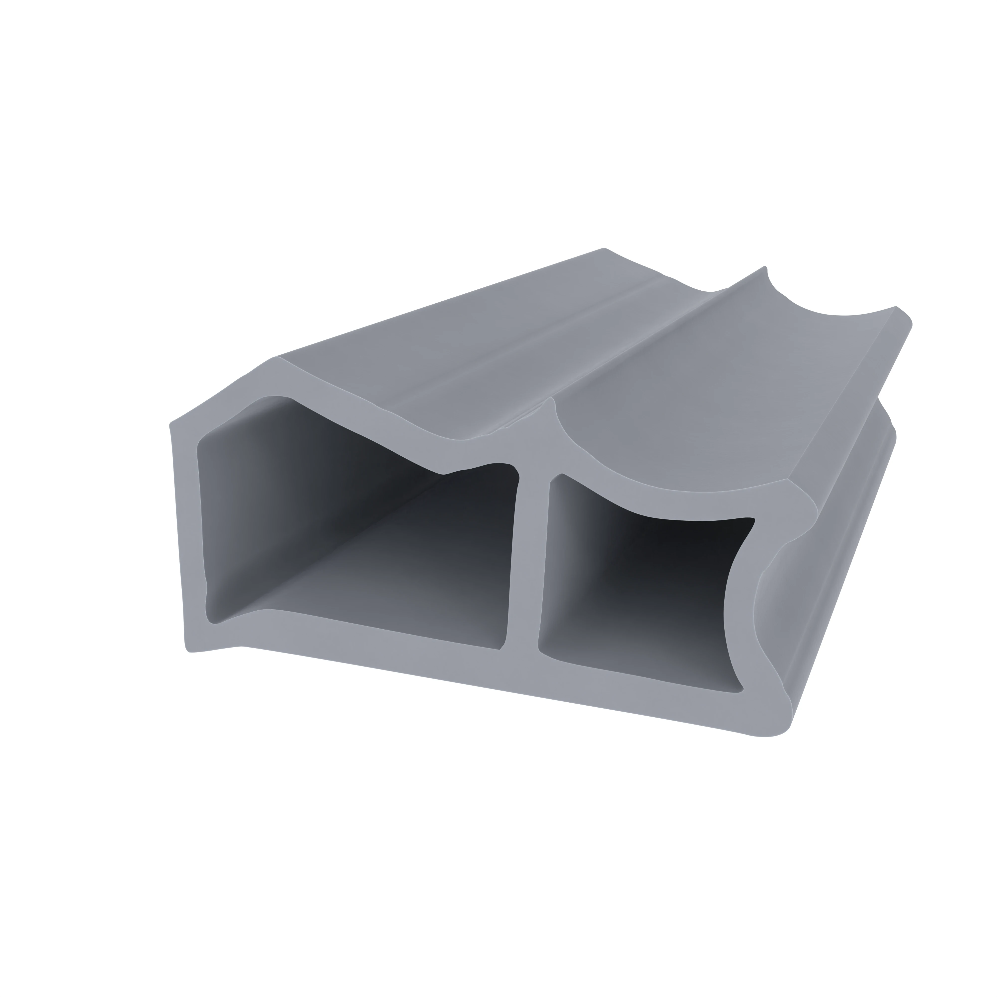 Türrahmen Dichtung - Stahlzargendichtung für Stahltüren | 27 mm Breite | Farbe: grau