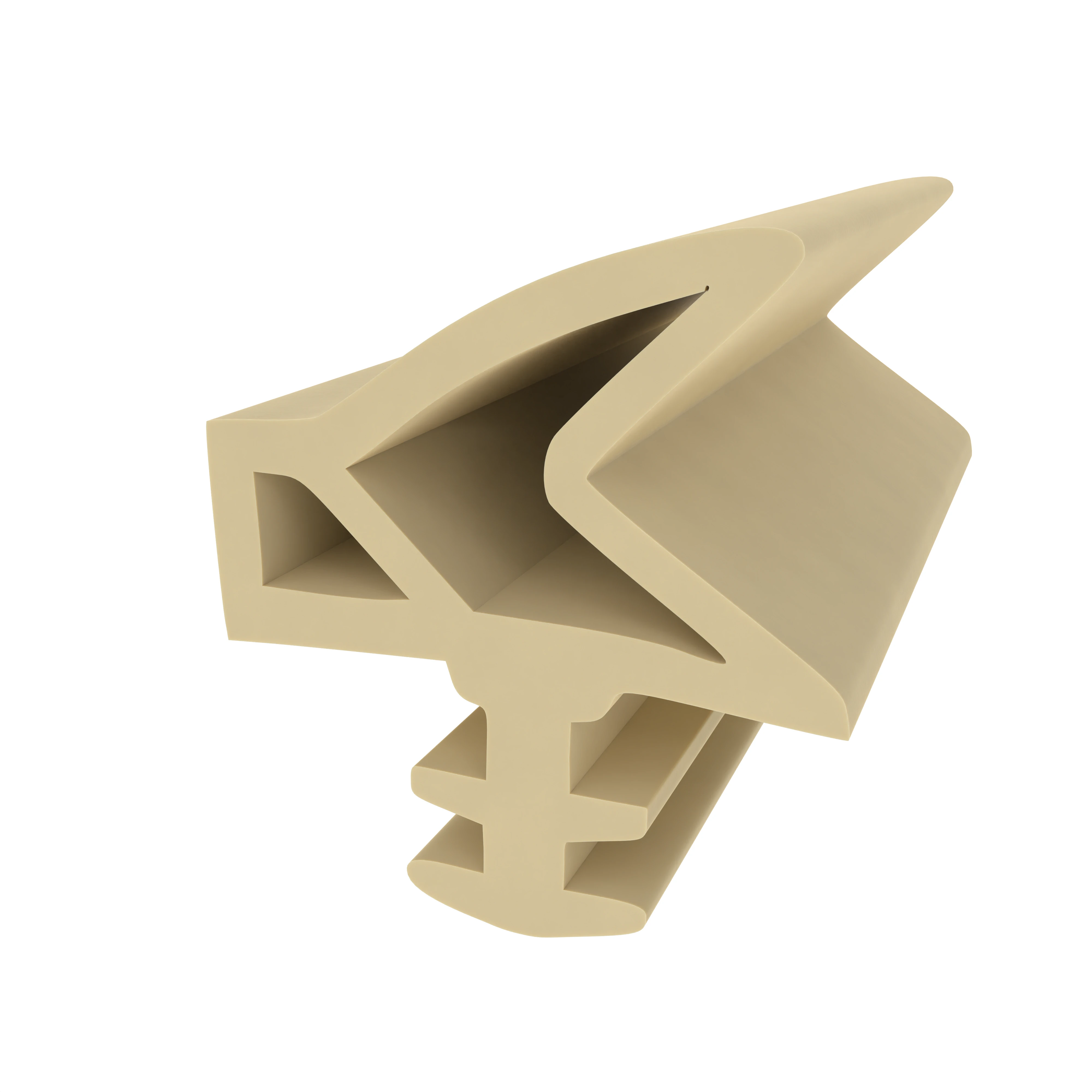 Türrahmen Dichtung - Holzzargendichtung für Haustüren | 4 Nutbreite | Farbe: beige