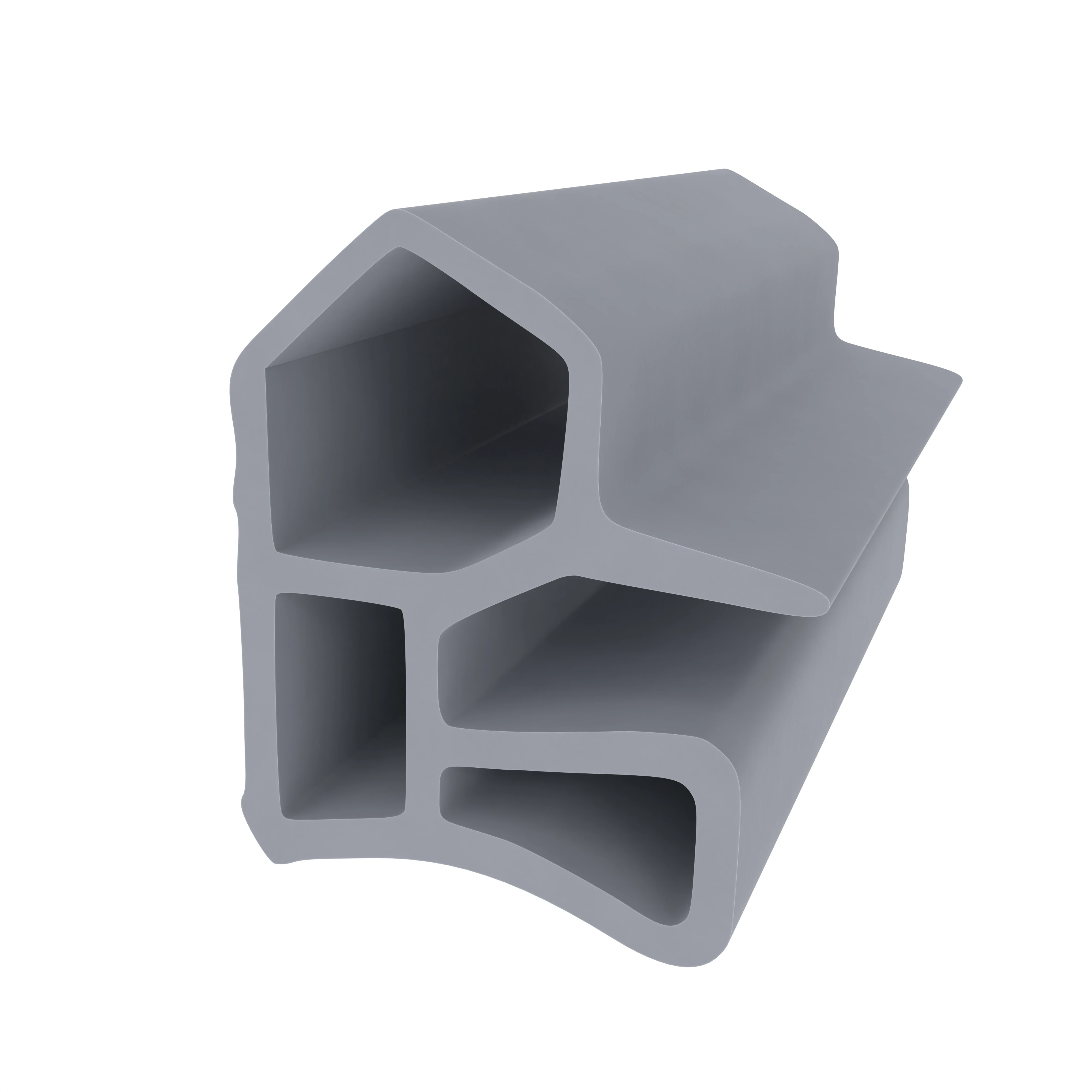 Stahlzargendichtung für Metallzargen | 13 mm Höhe | Farbe: grau