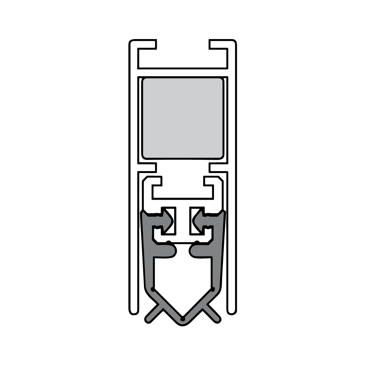 Absenkdichtungen - Unidicht WS Duo Absenkdichtung von Athmer | Länge: 708 mm