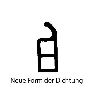 Türrahmen Dichtung - Stahlzargendichtung für Stahlprofile | 7 mm Breite | Farbe: grau