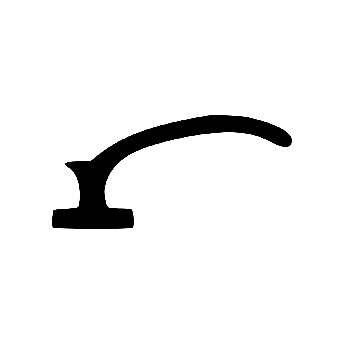 Lippendichtungen - Anschlagdichtung für Metallfenster | 4 mm Fußbreite | Farbe: schwarz