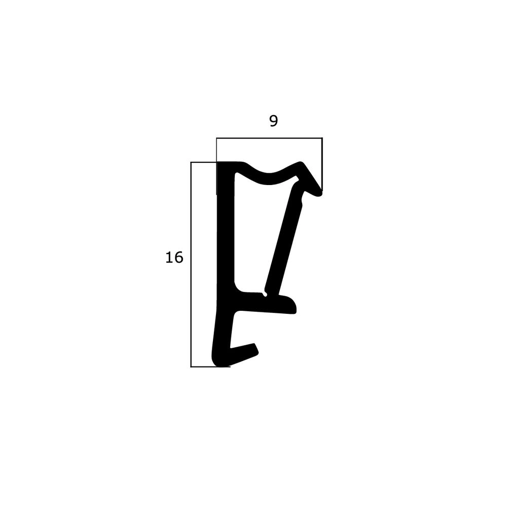 Flügelfalzdichtungen - Flügelfalzdichtung für Holzfenster | Falzbreite: 12 mm | Farbe: braun