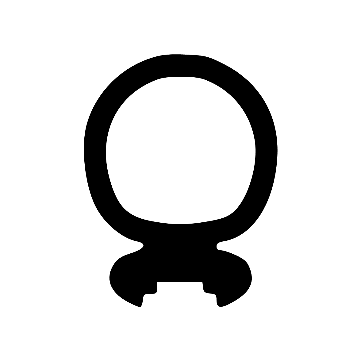 Schlauchdichtungen - Anschlagdichtung mit Schlauch | 11 mm Höhe | Farbe: grau