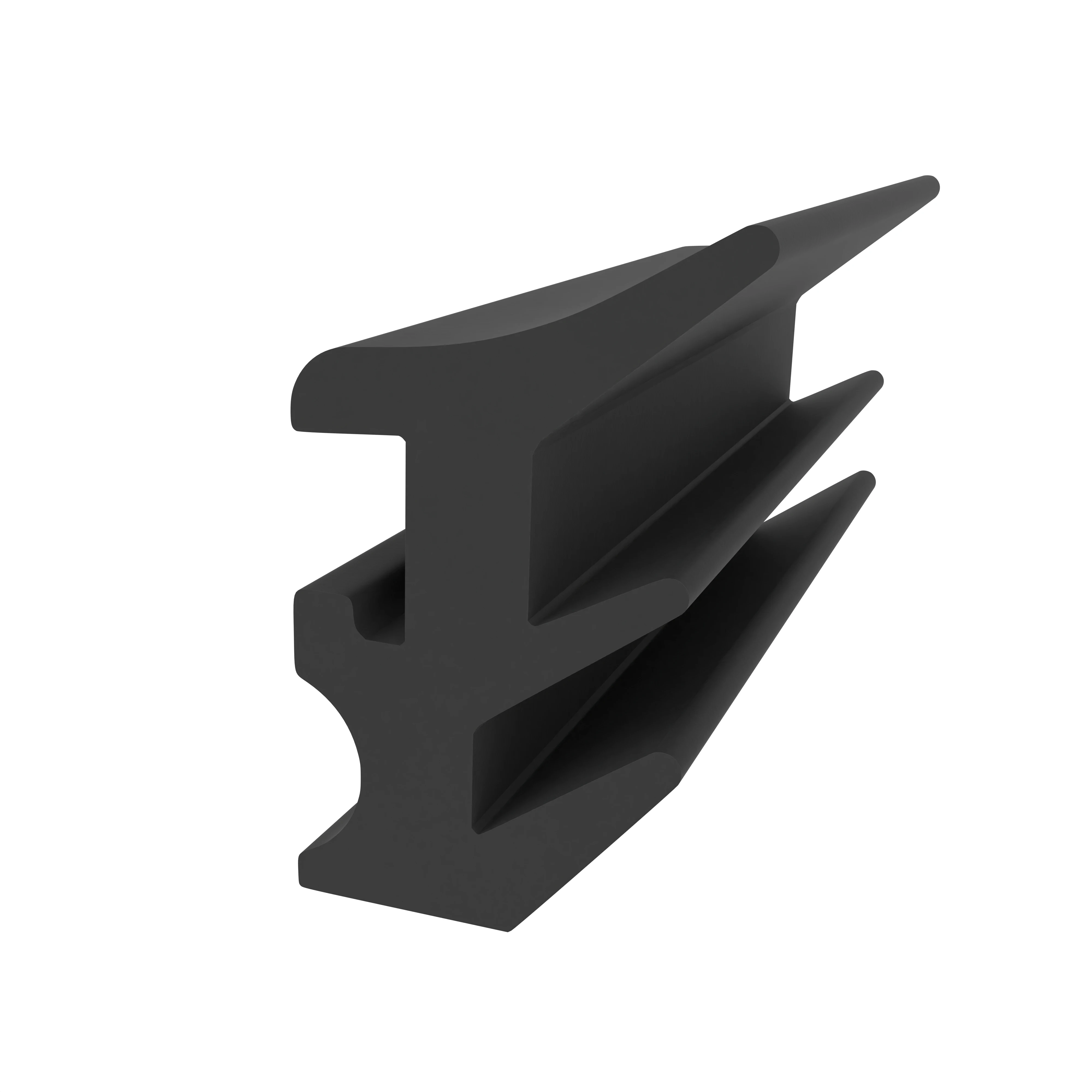 Verglasungsdichtung für Fenster und Türen | 18 mm Höhe | Farbe: schwarz Verglasungsdichtung für Fenster und Türen | 18 mm Höhe | Farbe: schwarz