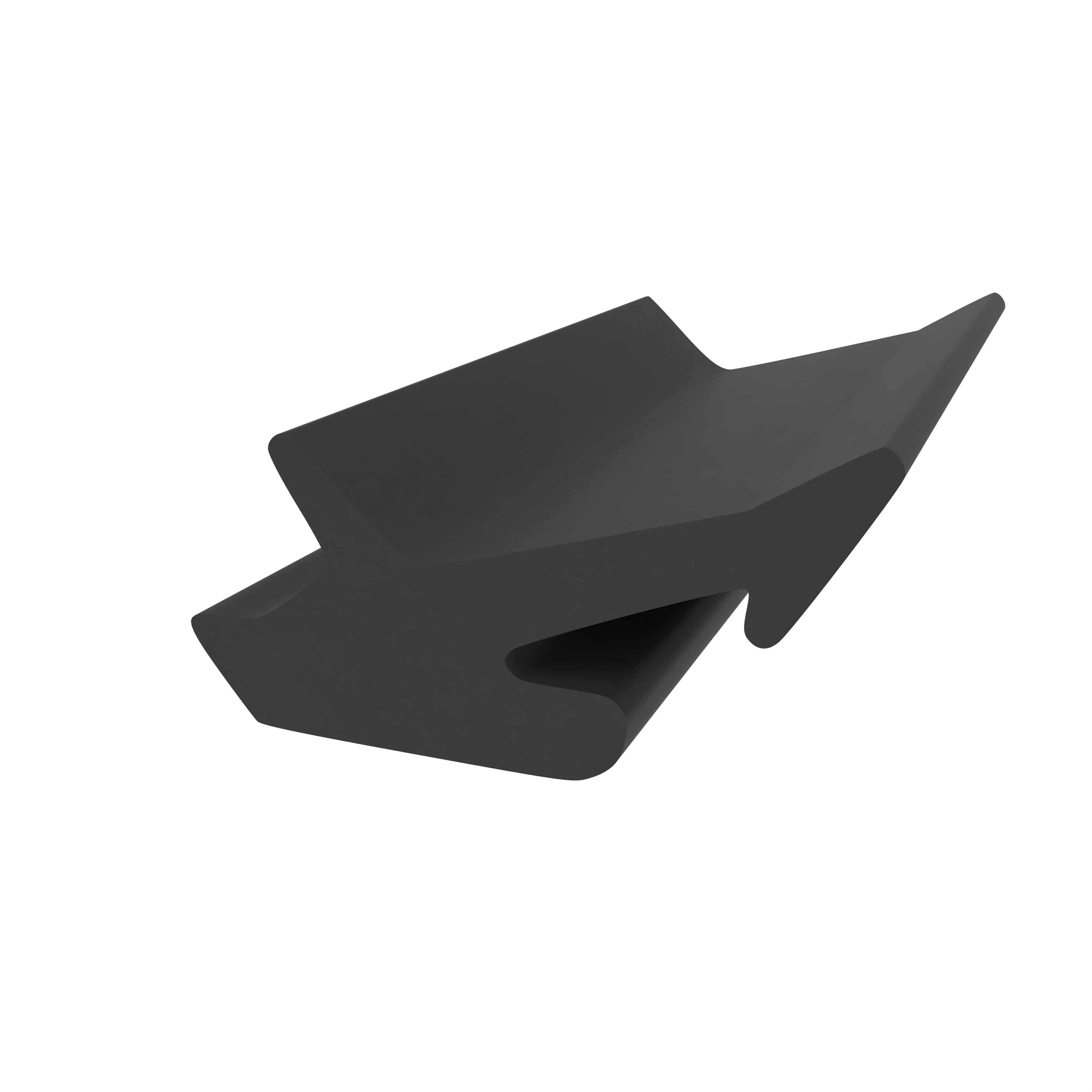 Lippendichtungen - Anschlagdichtung mit Lippe und glattem Fuß | 8 mm Höhe | Farbe: schwarz 