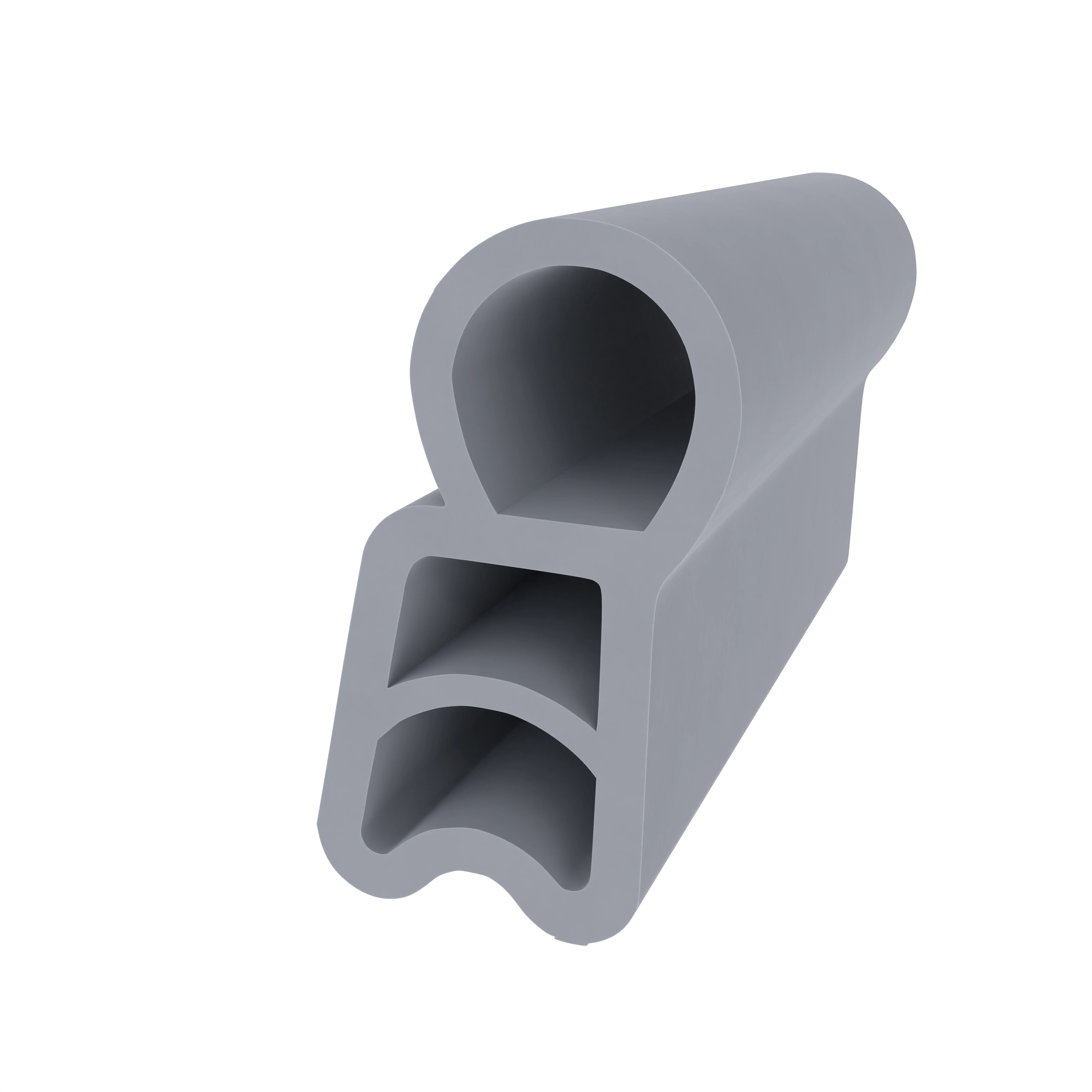Türrahmen Dichtung - Stahlzargendichtung für Stahlzargen | 10 mm Breite | Farbe: grau