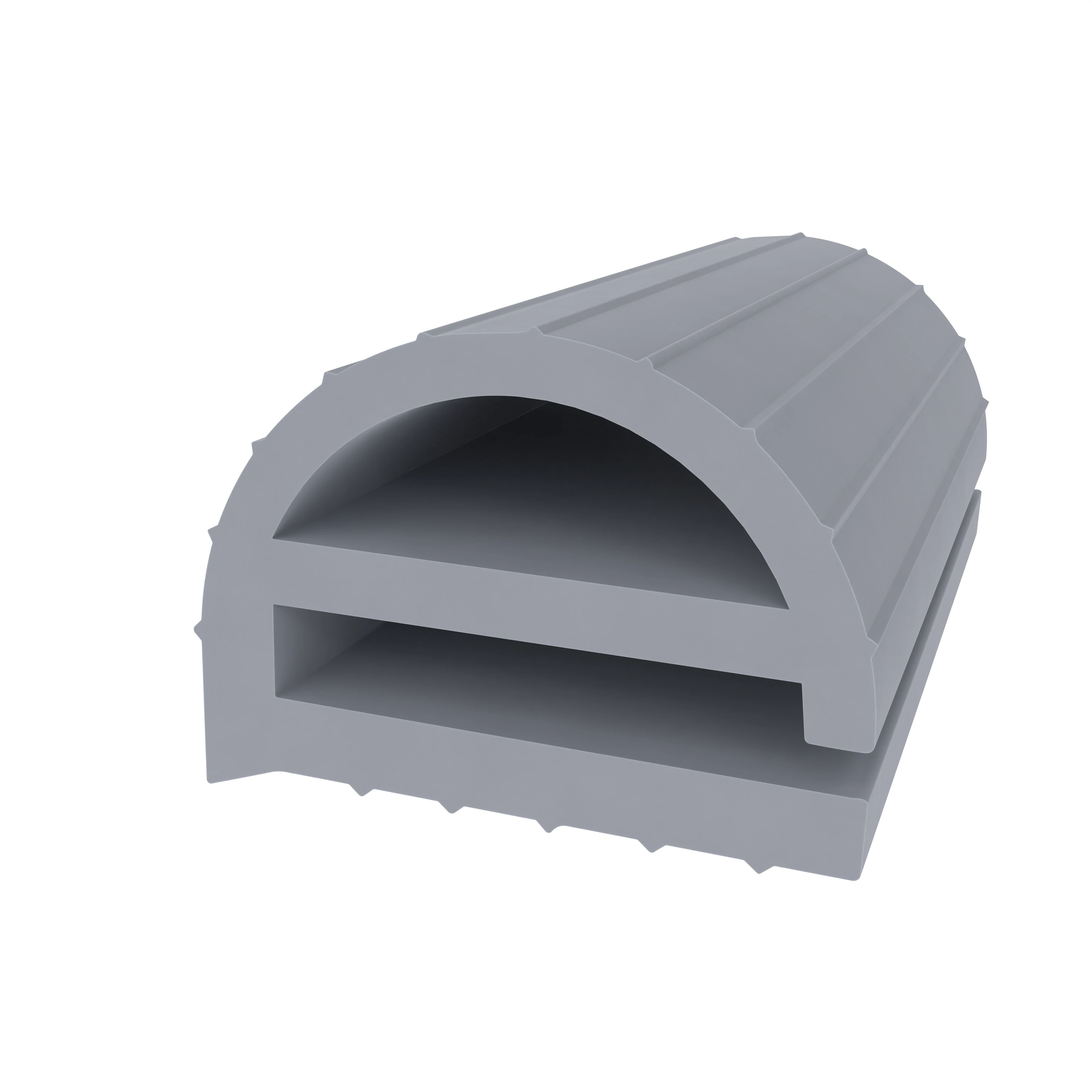 Kühlschrankdichtung Meterware | Höhe: 14,1 mm | Farbe: grau