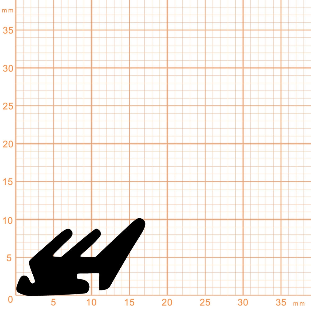 Verglasungsdichtungen - Verglasungsdichtung für Fenster | 10 mm Breite | Farbe: schwarz