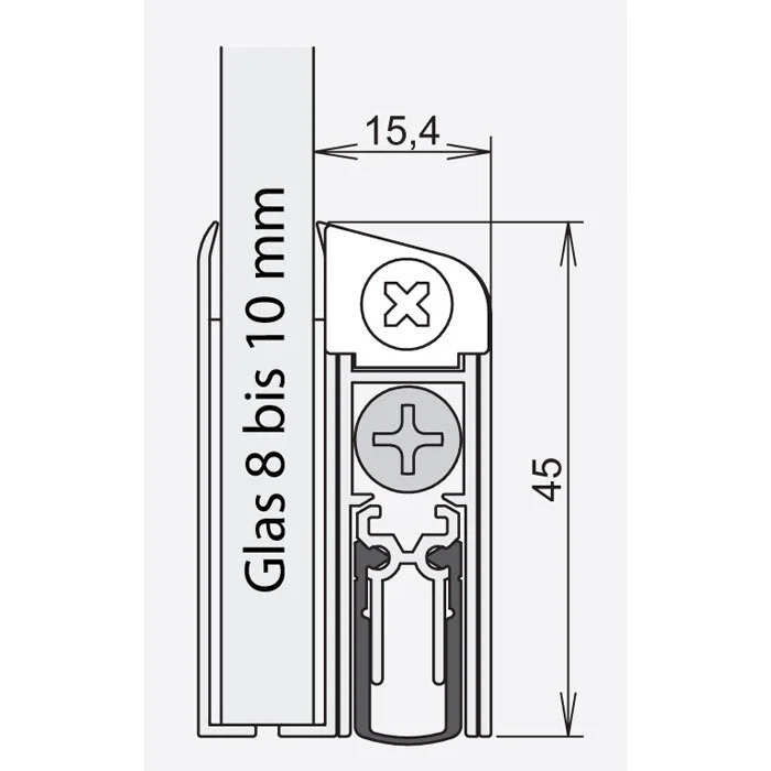 Absenkdichtungen - Schall-Ex GS-A Absenkdichtung von Athmer | Länge: 958 mm
