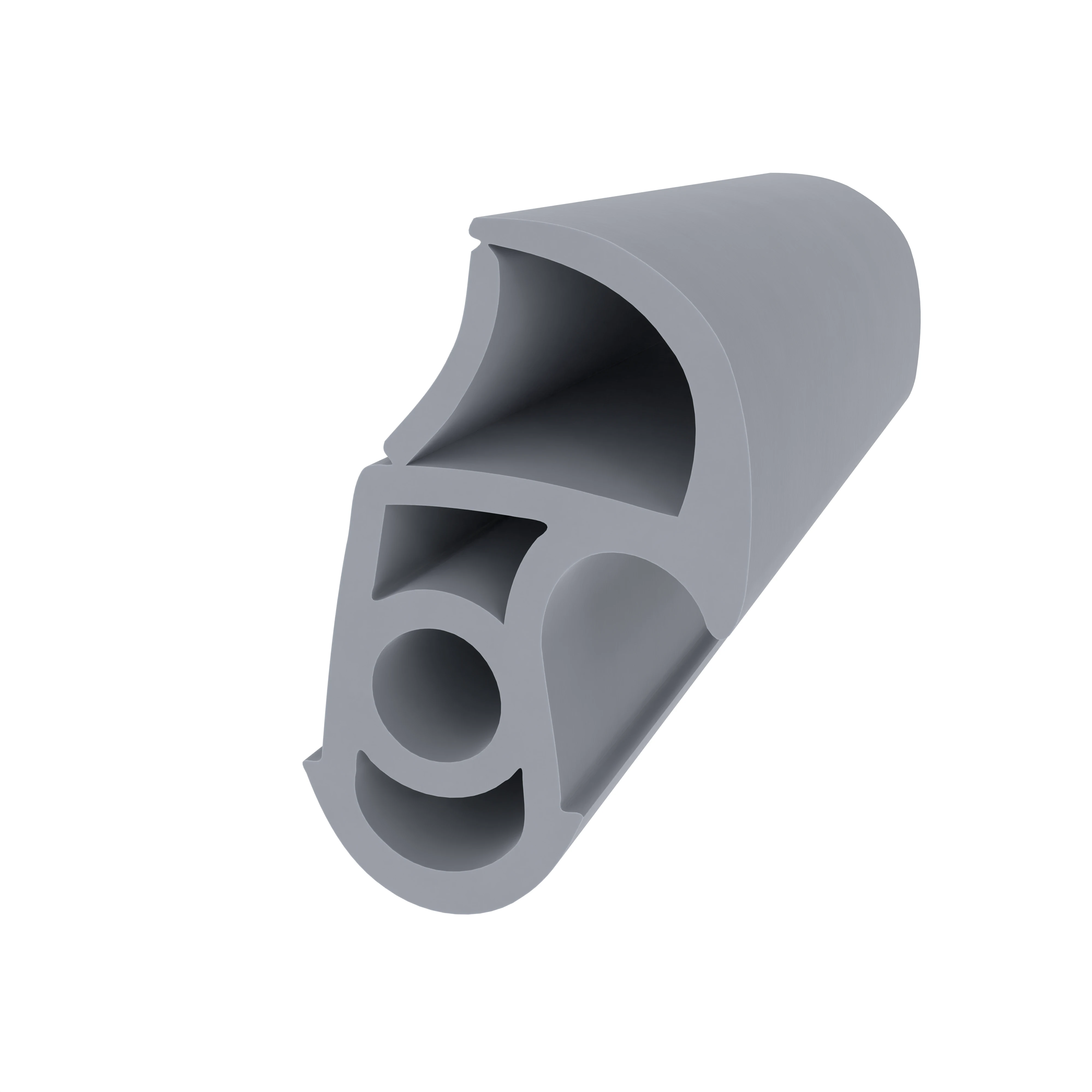 Türrahmen Dichtung - Stahlzargendichtung für Stahlzargen | 13 mm Breite | Farbe: grau