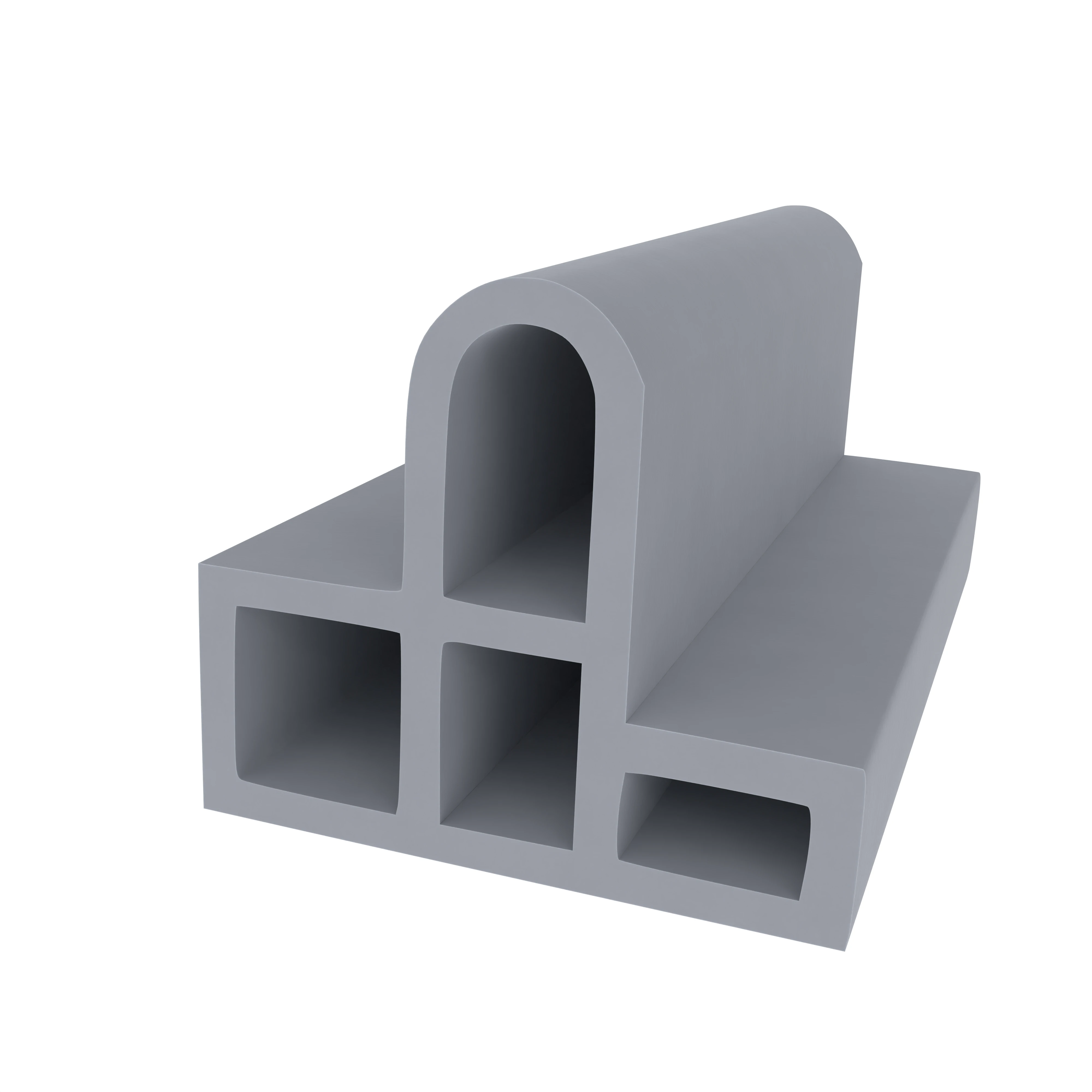 Türrahmen Dichtung - Stahlzargendichtung für Stahlzargen | 16 mm Breite | Farbe: grau