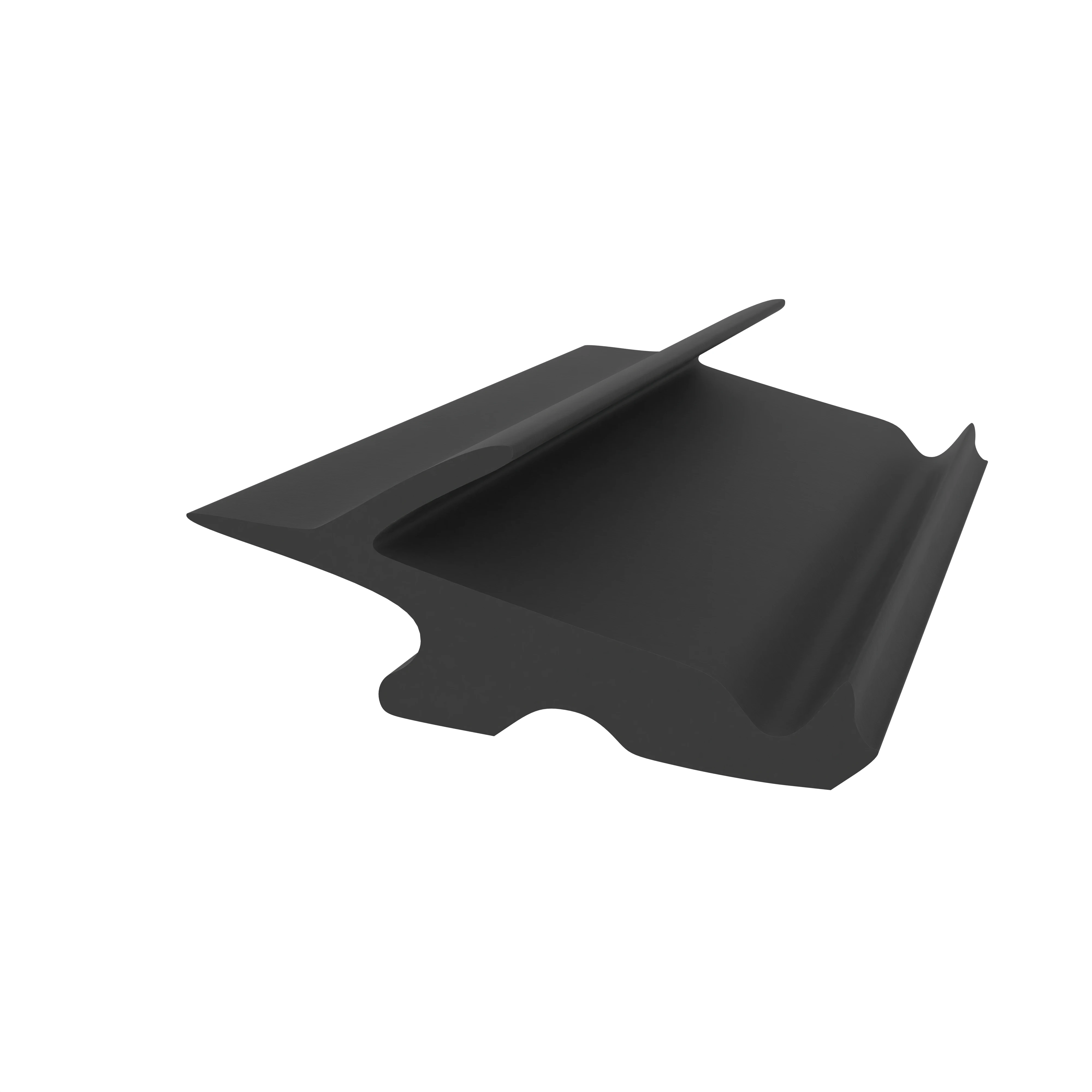 Lippendichtungen - Anschlagdichtung mit Schlauch für Kömmerling Fenster | 14,5 mm Höhe | Farbe: schwarz