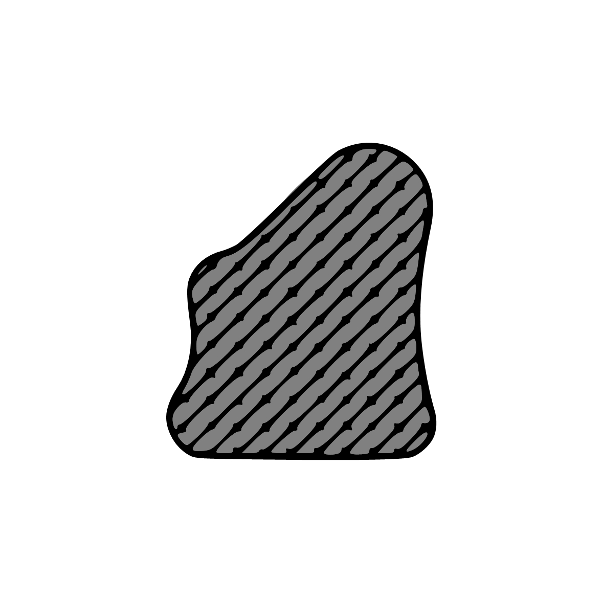 Moosgummi - Stahlzargendichtung für Stahlrahmen | 16 mm Höhe | Farbe: grau