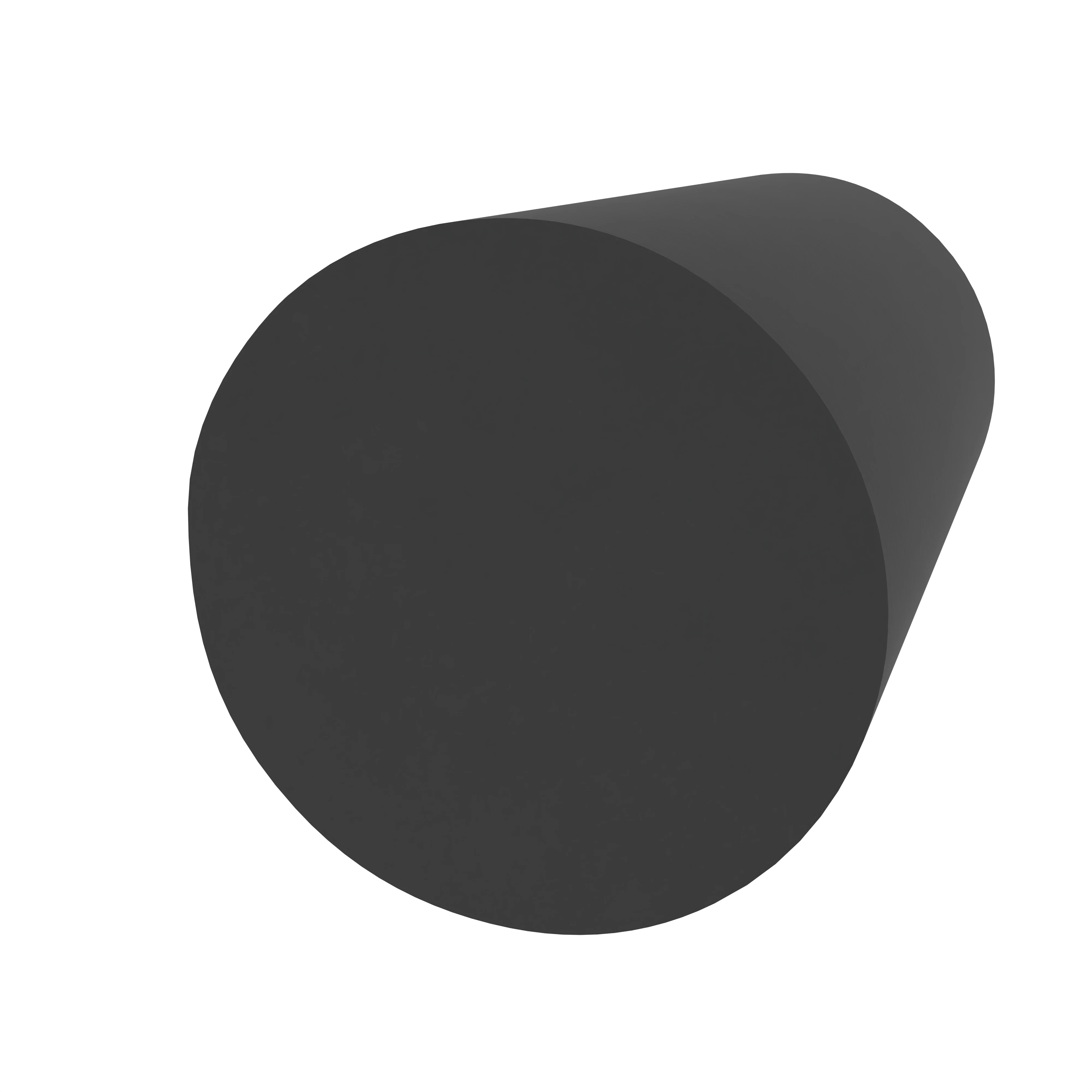 Moosgummidichtung rund | 6 mm Durchmesser | Farbe: schwarz