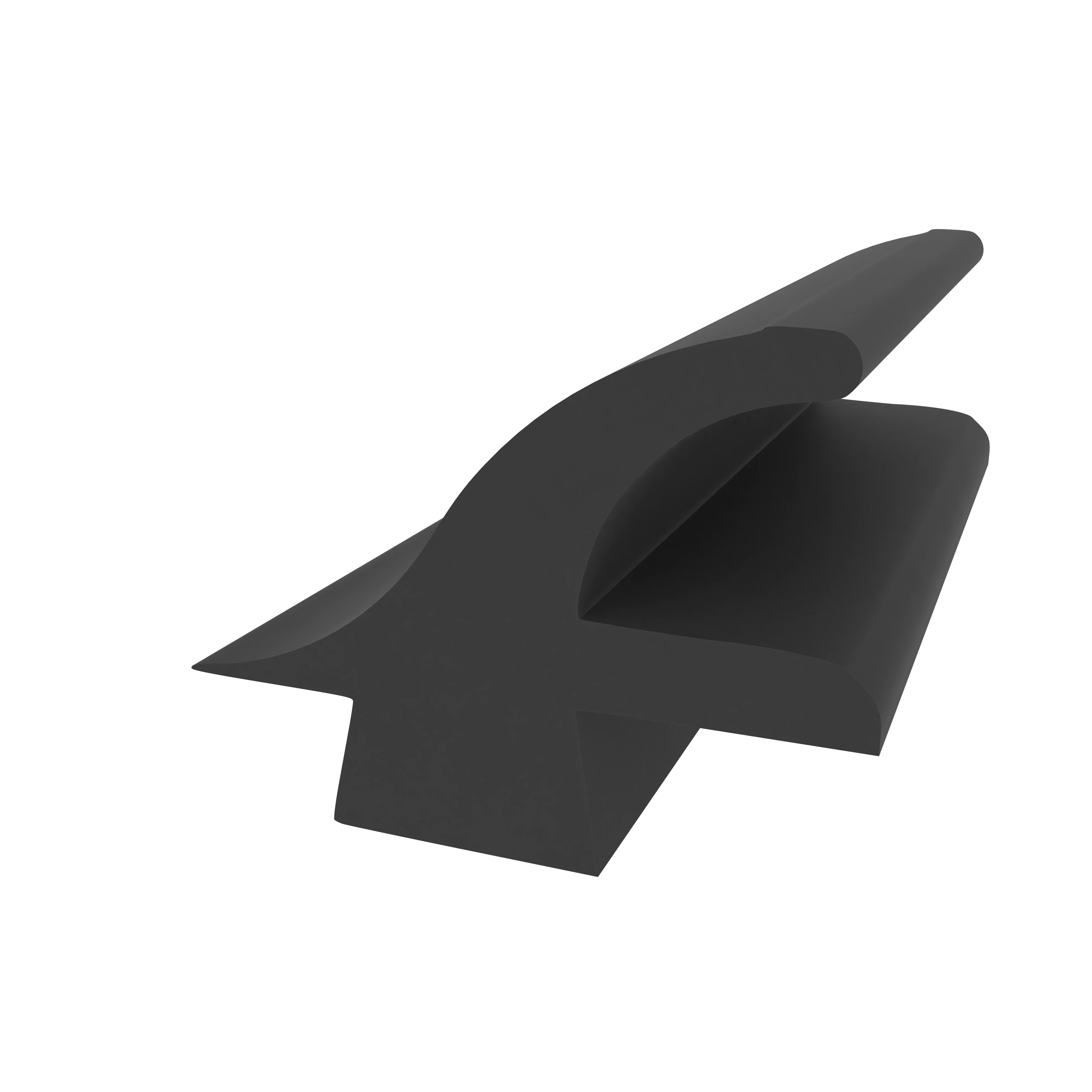 Kühlschrankdichtung Meterware | Höhe: 19 mm | Farbe: schwarz
